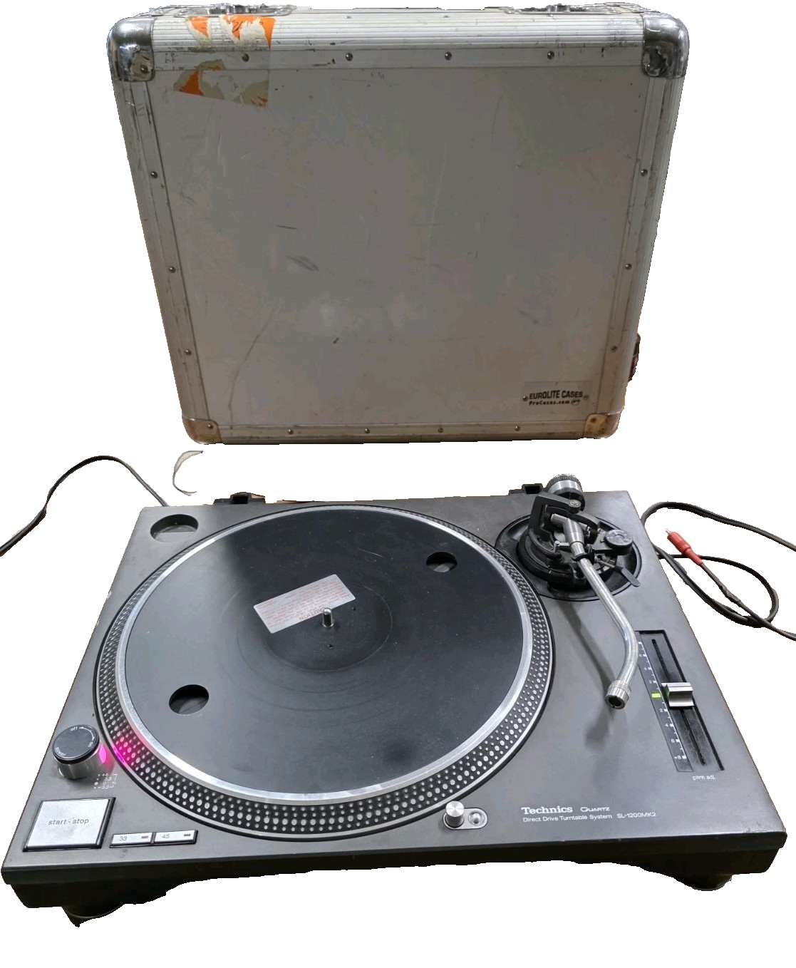 Technics SL-1200MK2 DJ Turntable Black Quartz Direct Drive w