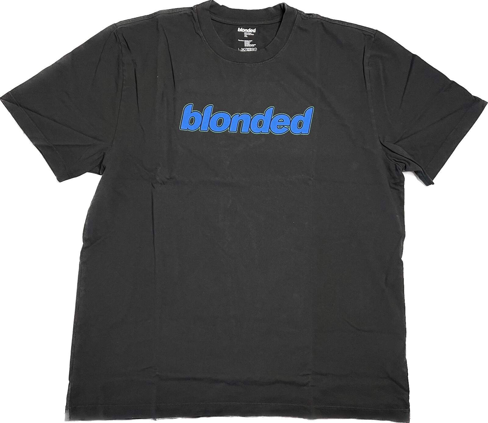 Frank Ocean Blonded Logo T-Shirt Black Blue X-Large Brand New | eBay