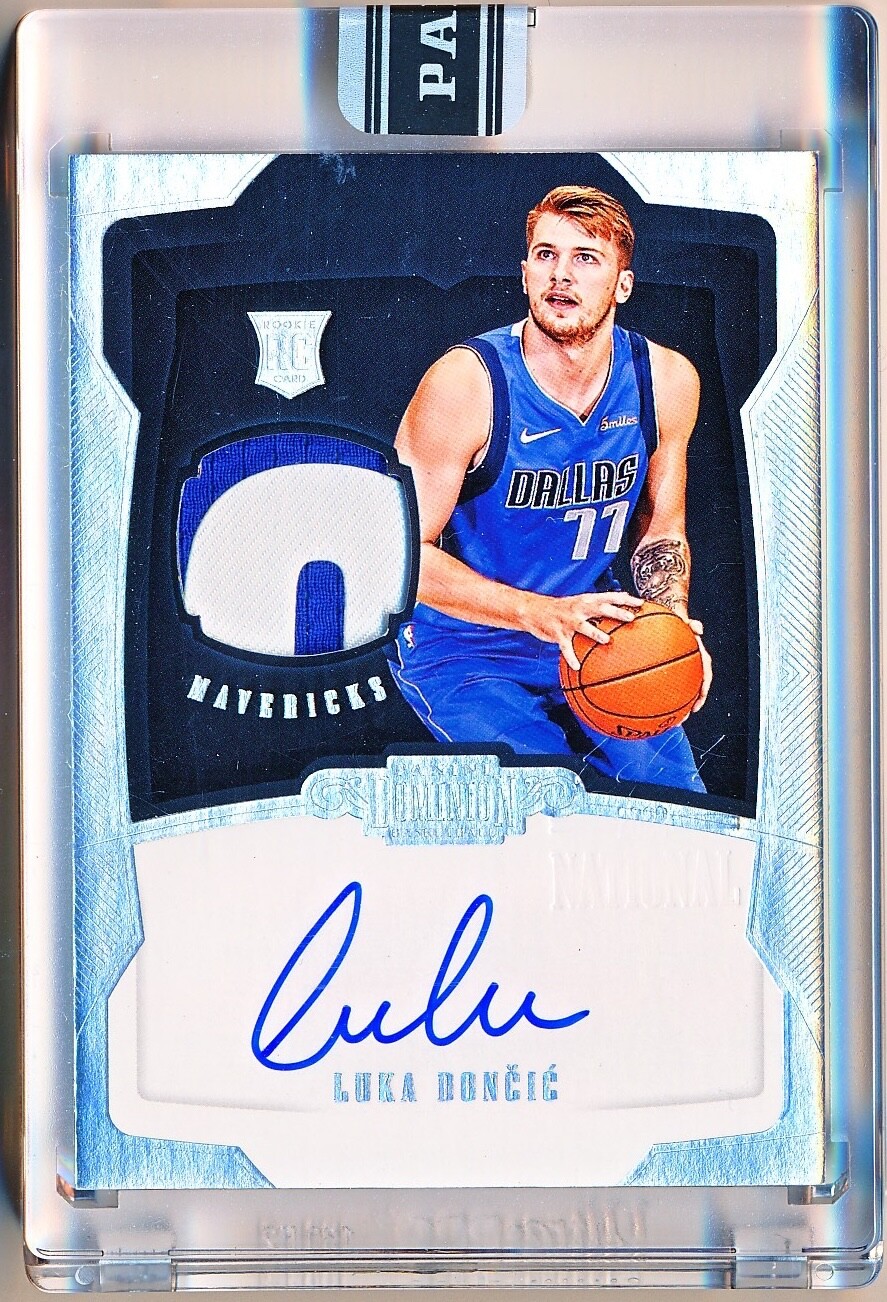 2018-19 Dominion Luka Doncic RPA Silver Black Box Patch Auto Rc