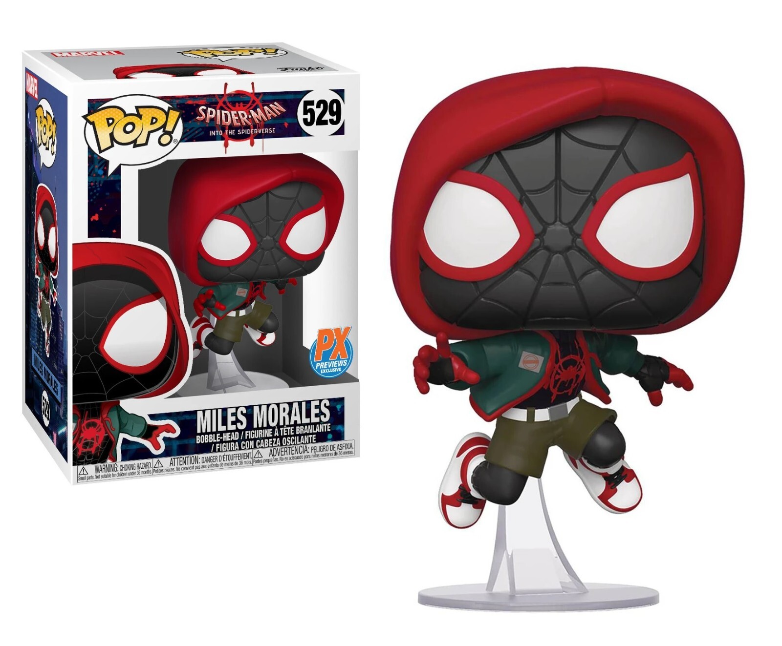 Funko Pop Spider-Man Into Spiderverse Casual Miles Morales Vinyl