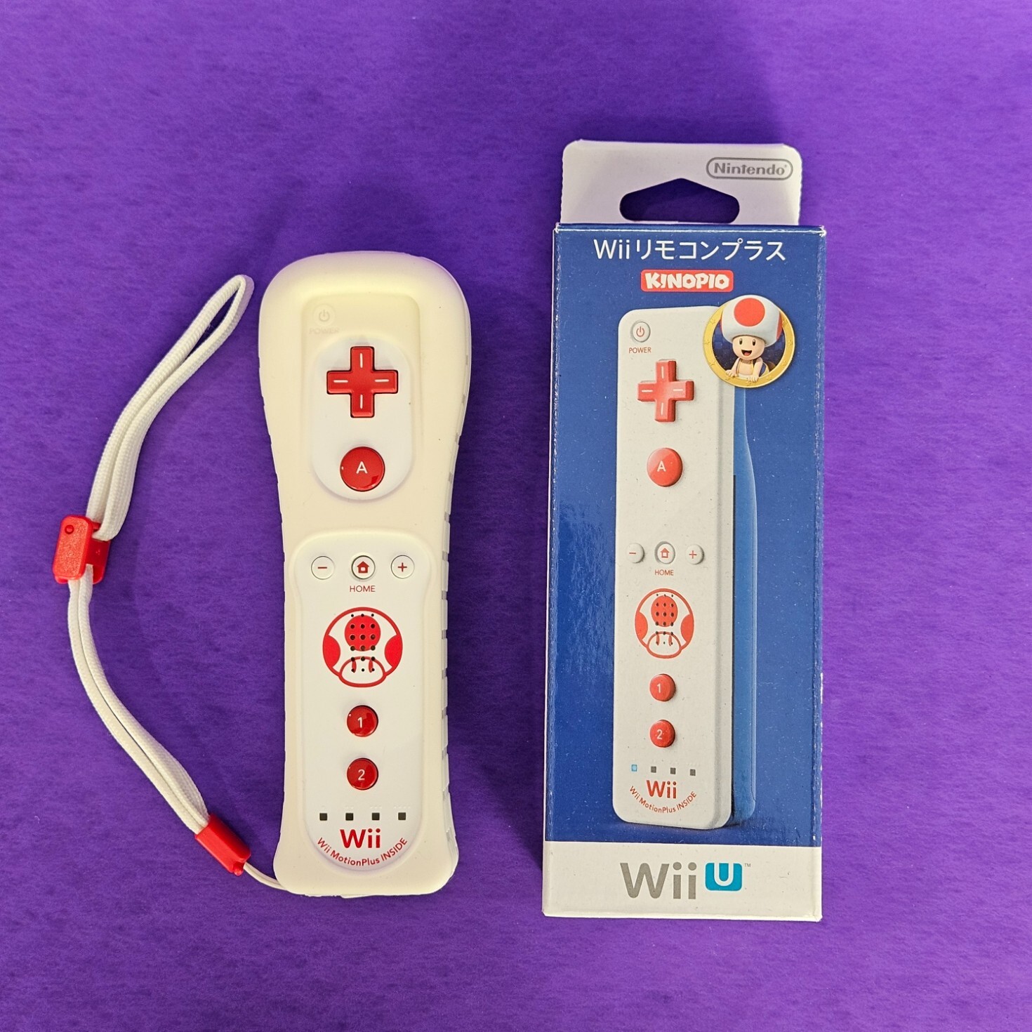 Official Wii Remote TOAD Nintendo Motion Plus Inside 👾 Wii U OEM