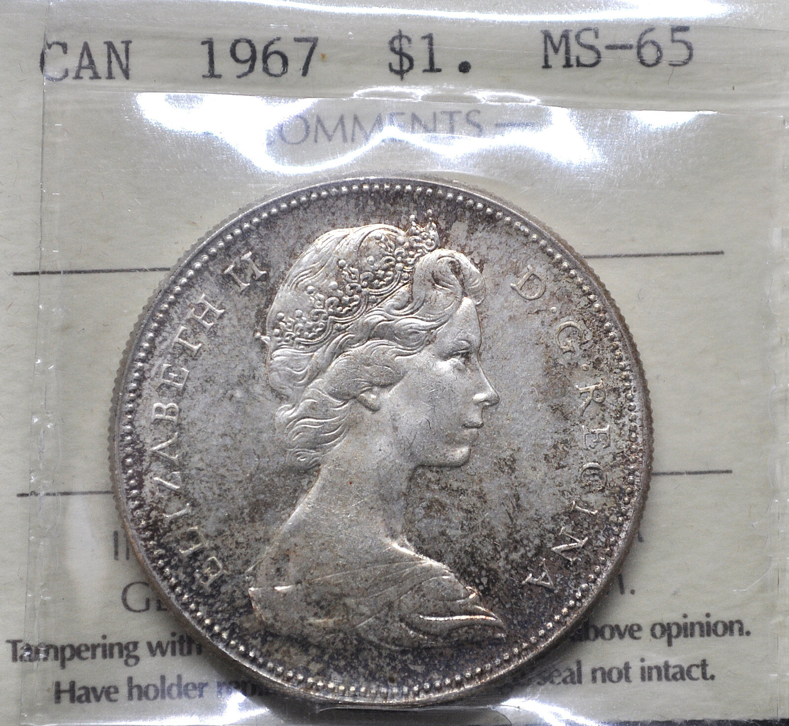 1967 Canada Silver One Dollar ICCS graded MS-65 | eBay