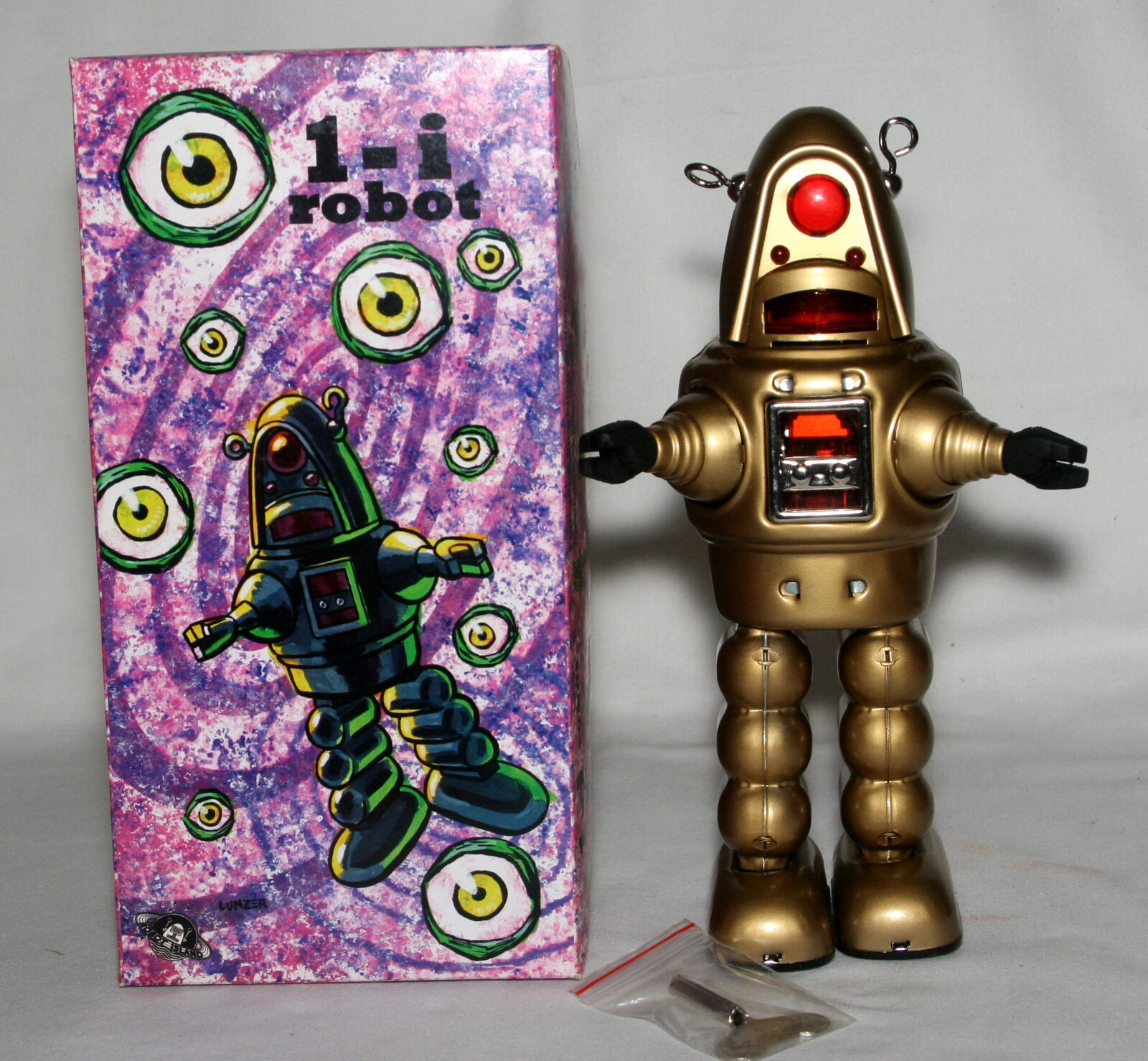 DELUXE LIMITED EDITION #377, GOLD ROBBY ROBOT, WIND-UP, TWILIGHT