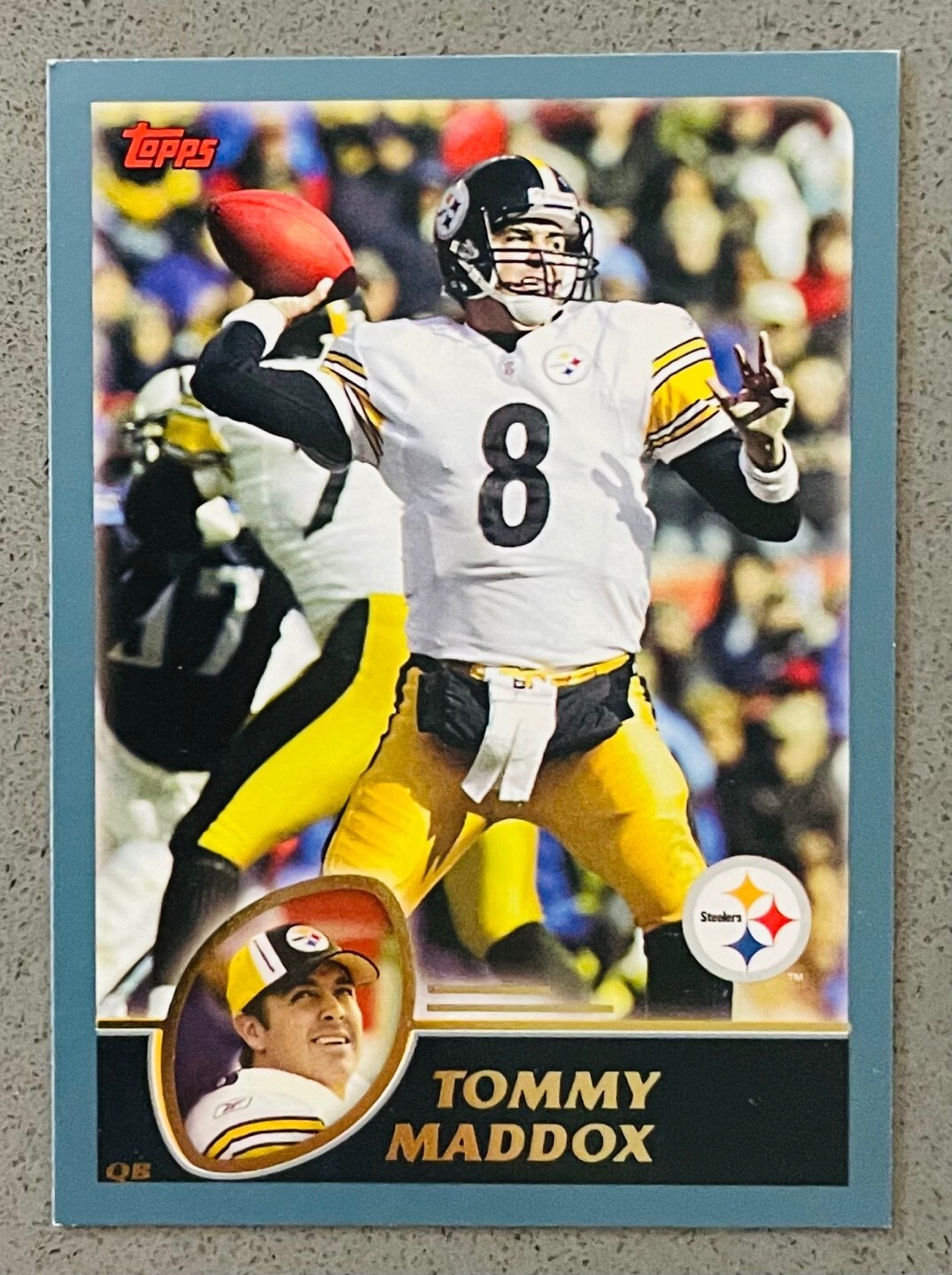 2003 Topps Football #83 Tommy Maddox Insert Card Steelers | eBay