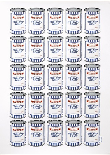 Banksy Soup Cans Poster w/ original tube from POW (Pictures On