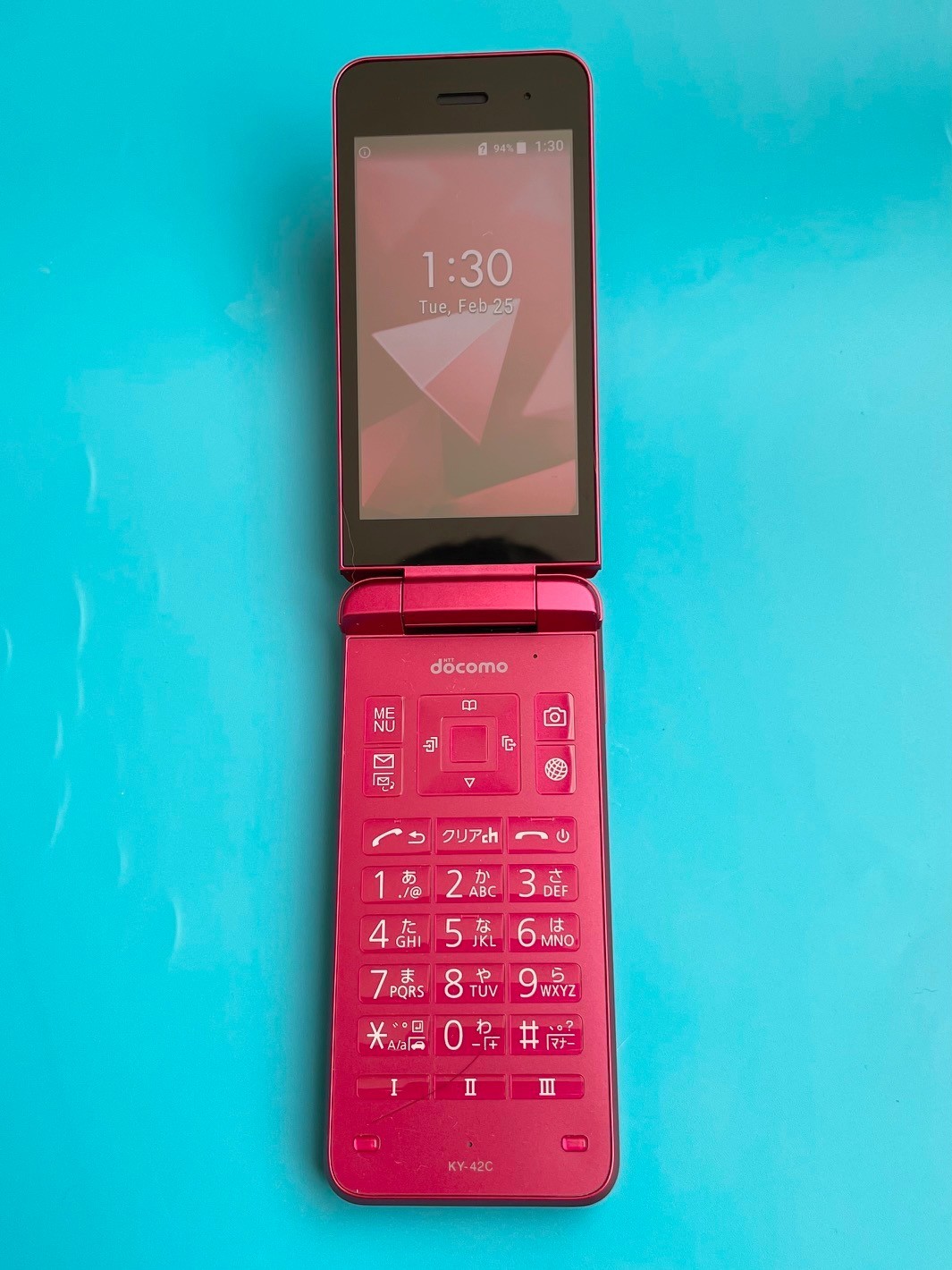 KYOCERA DIGNO Keitai KY-42C Android Flip Phone Unlocked Red From