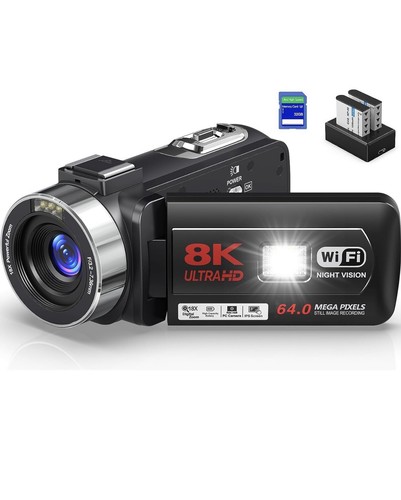 8K 64MP Video Camera 18X Digital Camera Video Camera for YouTube