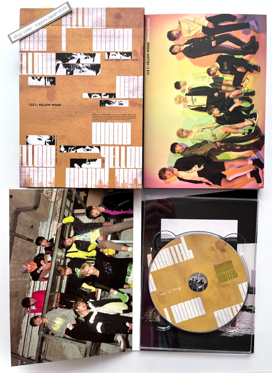 Stray Kids Cle 2 : Yellow Wood Taiwan Special Edition CD + Booklet