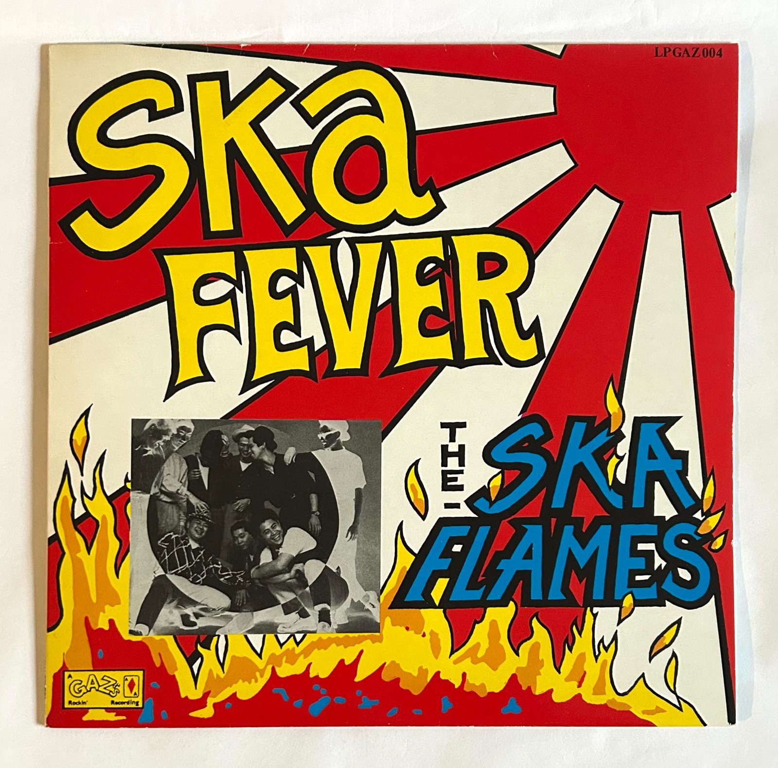 SKA FLAMES SKA FEVER UK VINYL LP 1989 LPGAZ-004 GAZ'S ROCKIN