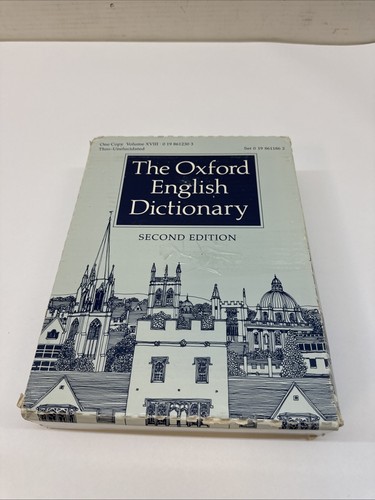 The Oxford English Dictionary Second Edition Volume XVIII Thro