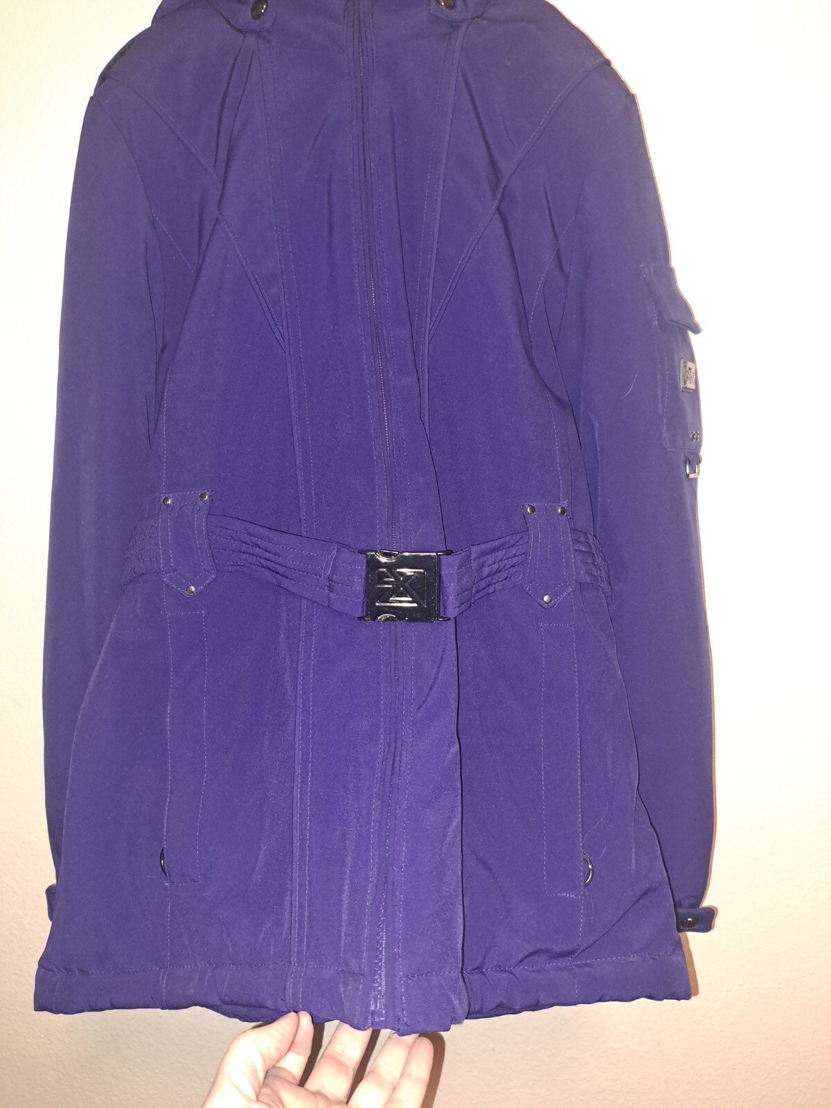 ZeroXposur ZXBLK Winter Jacket Women's Small Purple Coat with Hood