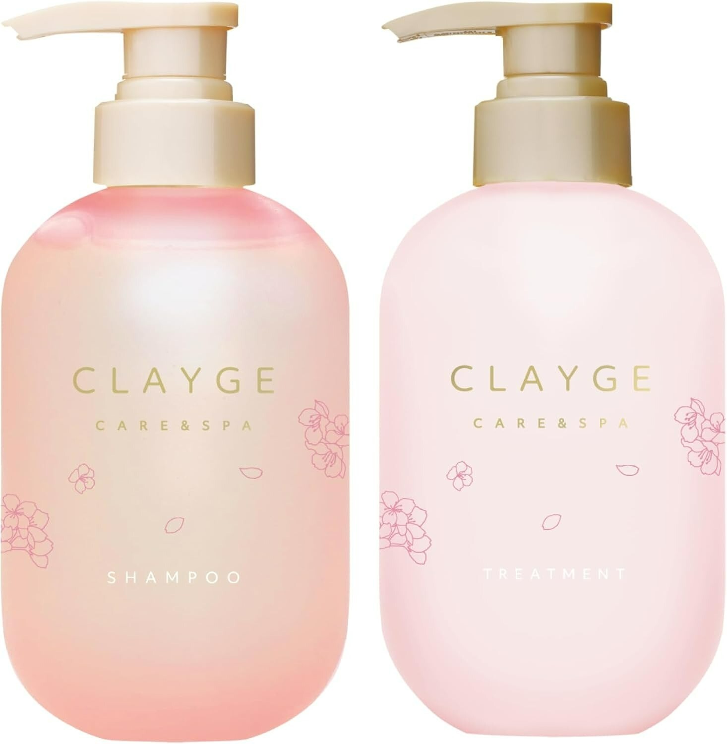 CLAYGE Shampoo and Treatment Set Limited Edition Sakura Moist Hair