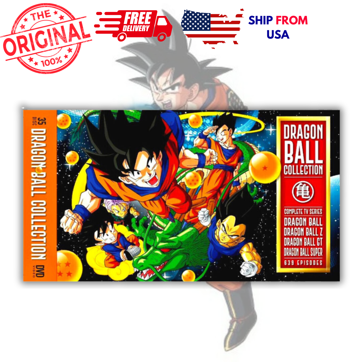 DRAGON BALL COLLECTION COMPLETE SERIES BOXSET ANIME DVD [ENGLISH