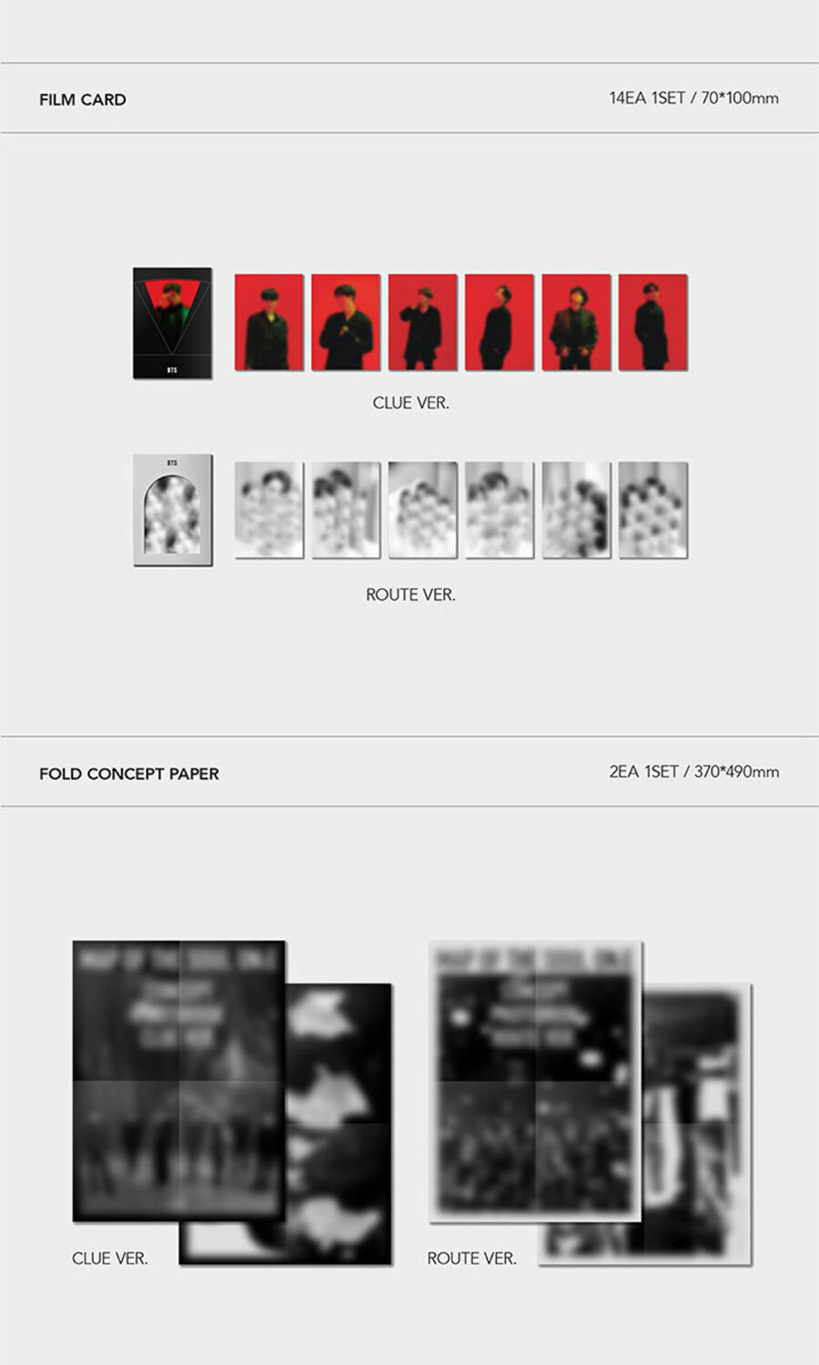 BTS MAP OF THE SOUL ON:E CONCEPT PHOTO BOOK SPECIAL SET FULL