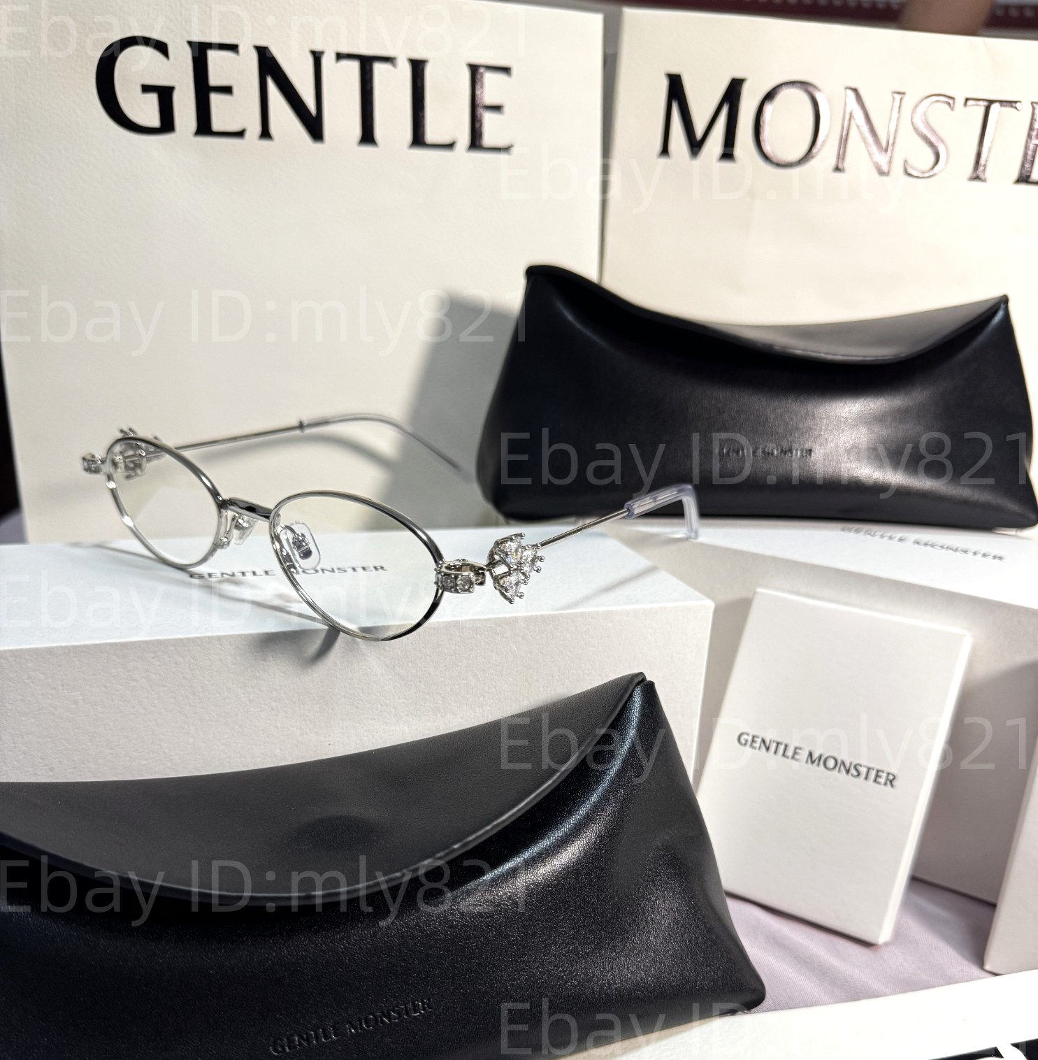 GentleMonster Sunglasses Jewelry - Carat 02 Silver Frame Clear