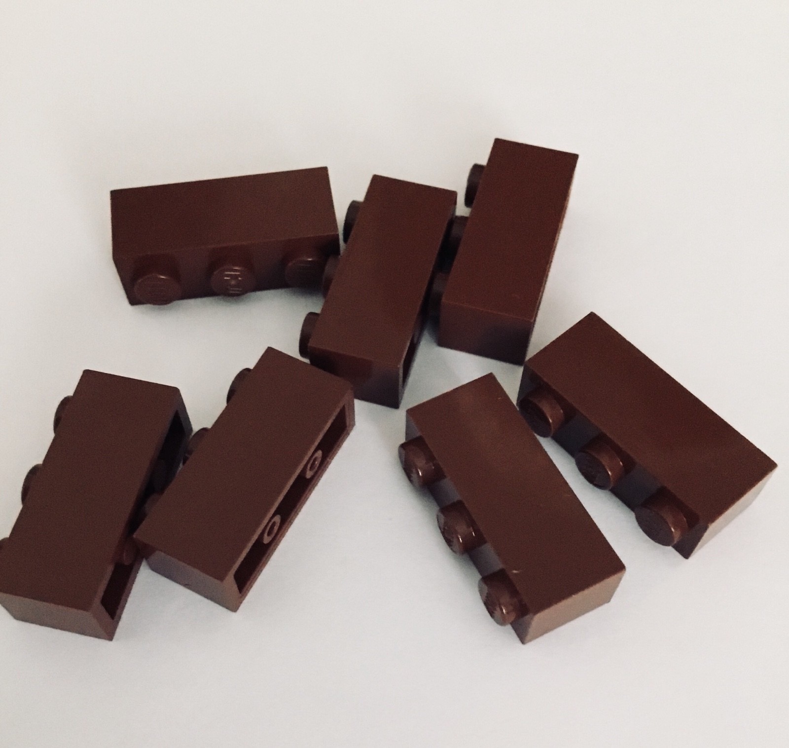 Lego Reddish 1 x 3 BROWN BRICK - Lot of 7 Bricks | eBay