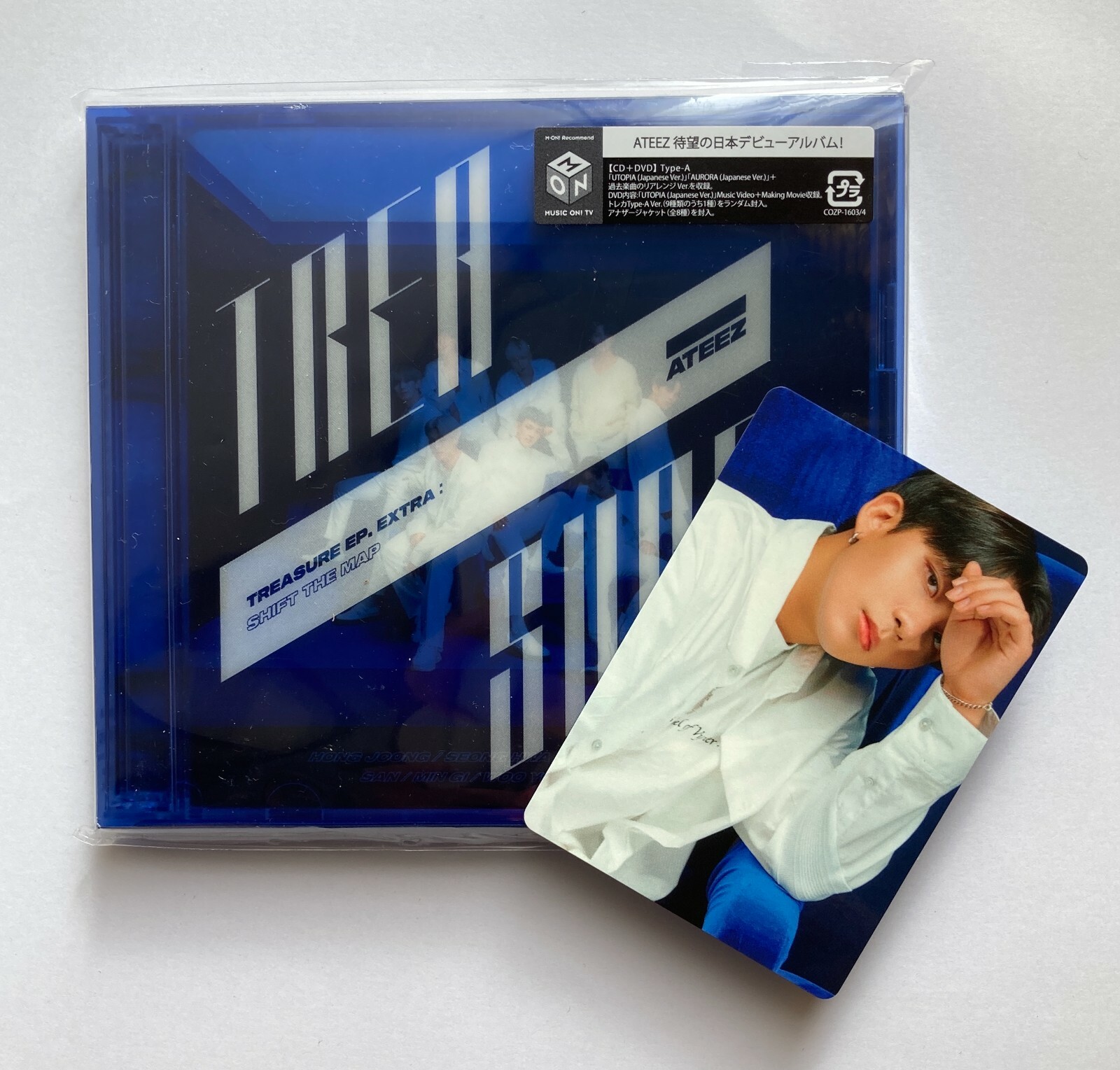 ATEEZ Treasure Ep.Extra Shift The Map Ver.A CD + Official Photo