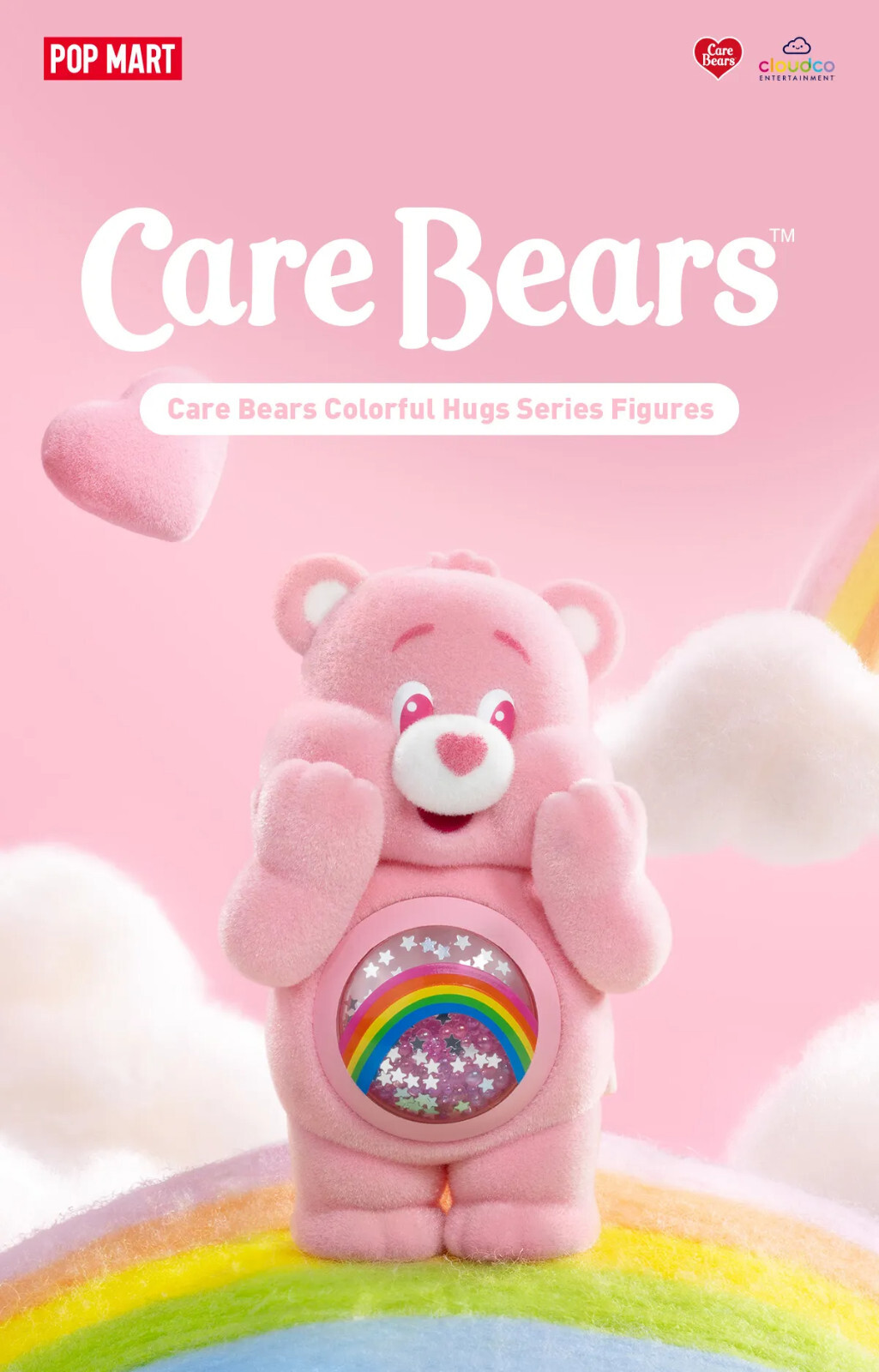 AUTHENTIC CARE BEARS COLORFUL HUGS SERIES CONFIRM FIGURE TOY DOLLS
