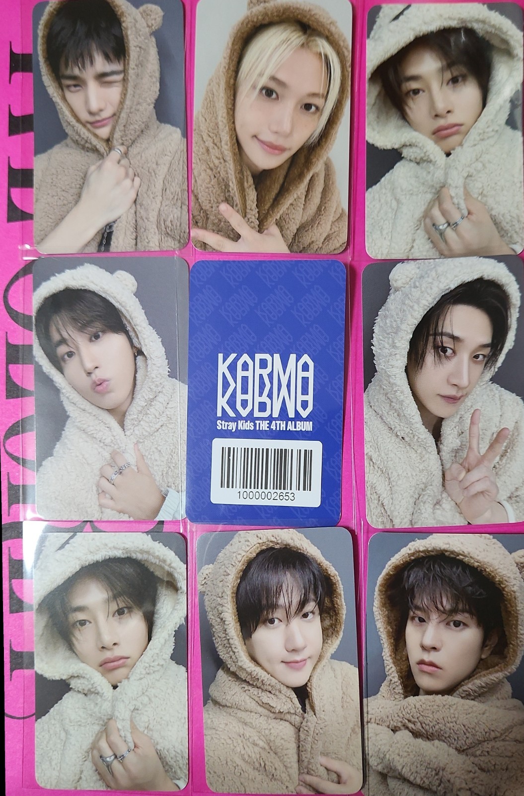 STRAY KIDS pre listening ceremony event PHOTOCAR The 4th Album