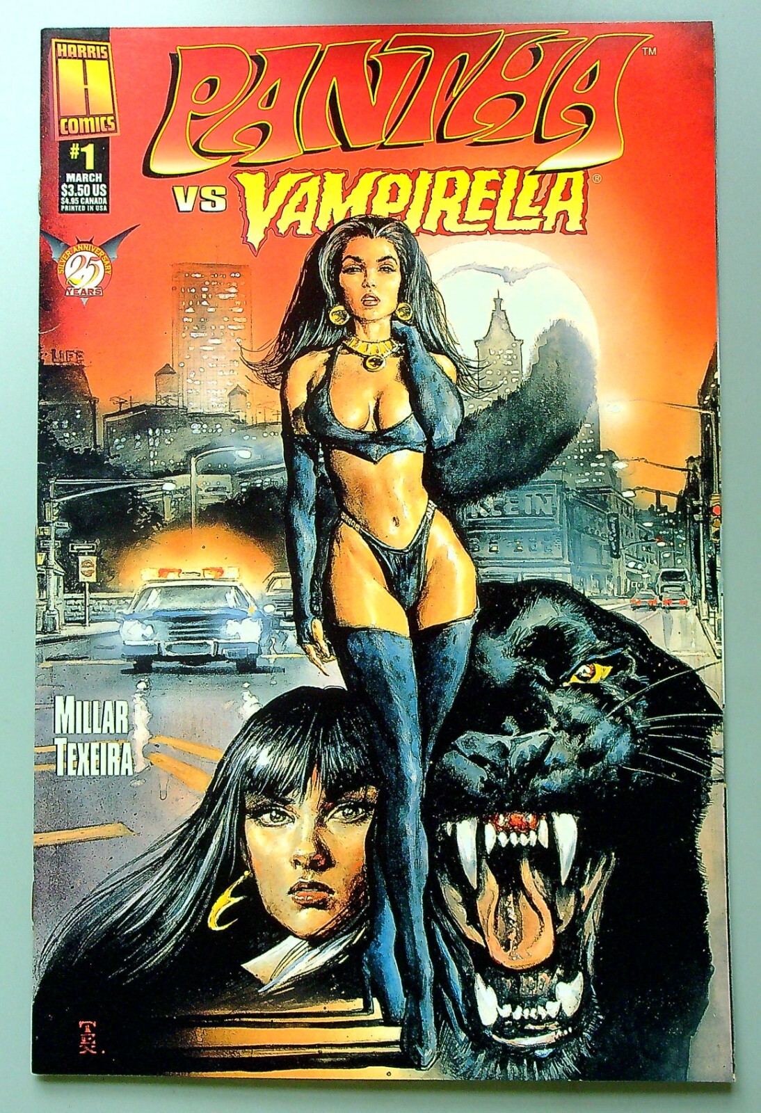 Vampirella vs Pantha #1 ~ HARRIS 1997 ~ Mark Millar & Mark Texeira