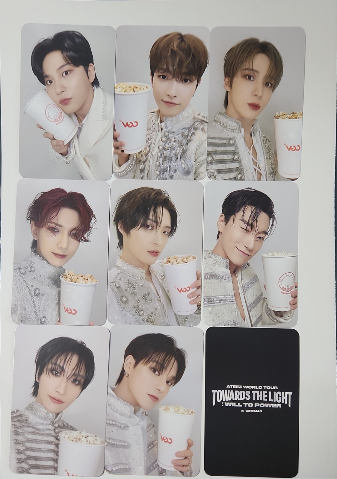ATEEZ LUCKYDRAW PHOTOCARD WORLD TOUR TOWARDS THE LIGHT : WILL TO