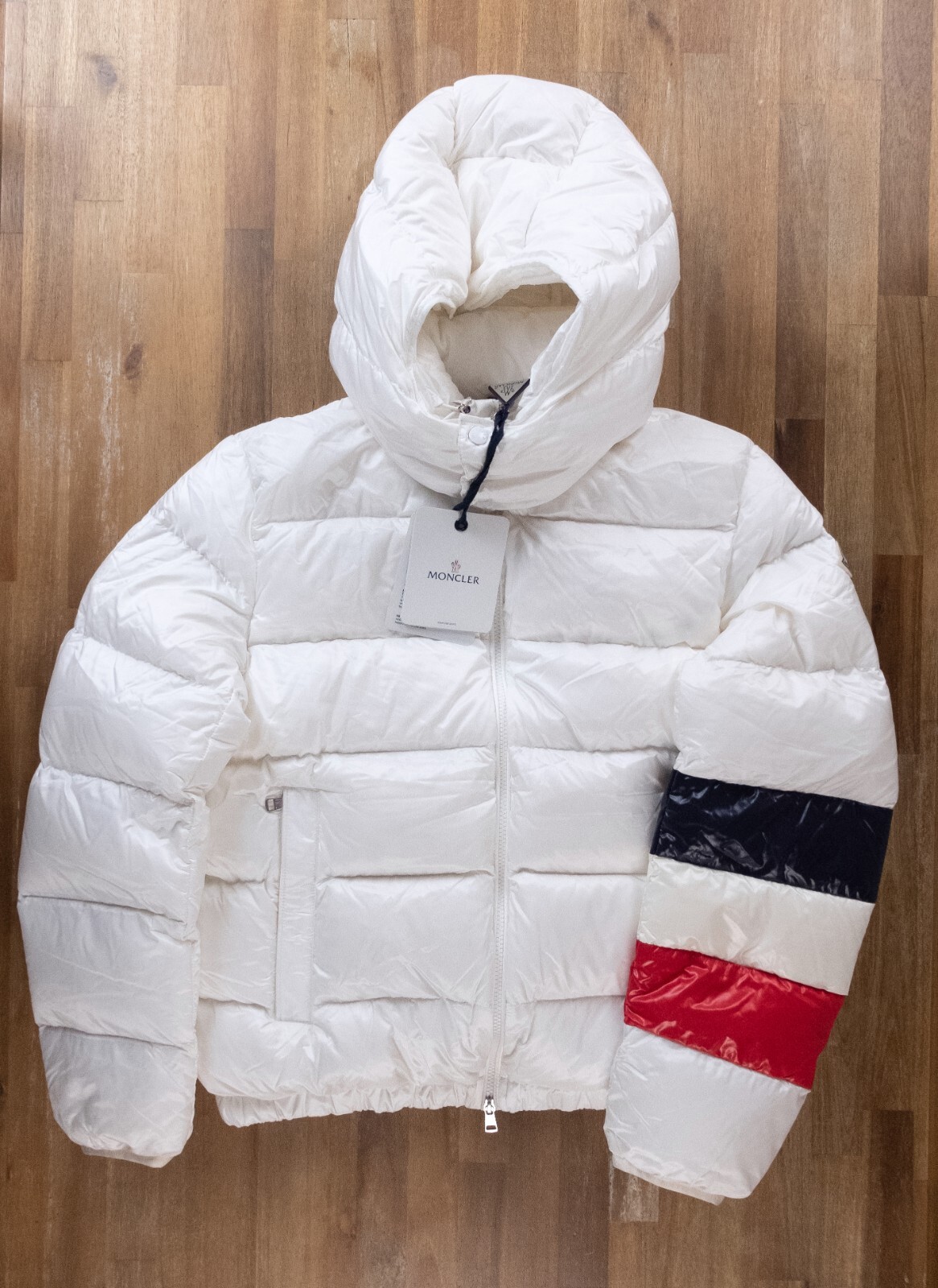 MONCLER Willm white hooded quilted down puffer jacket Size XXL / 5