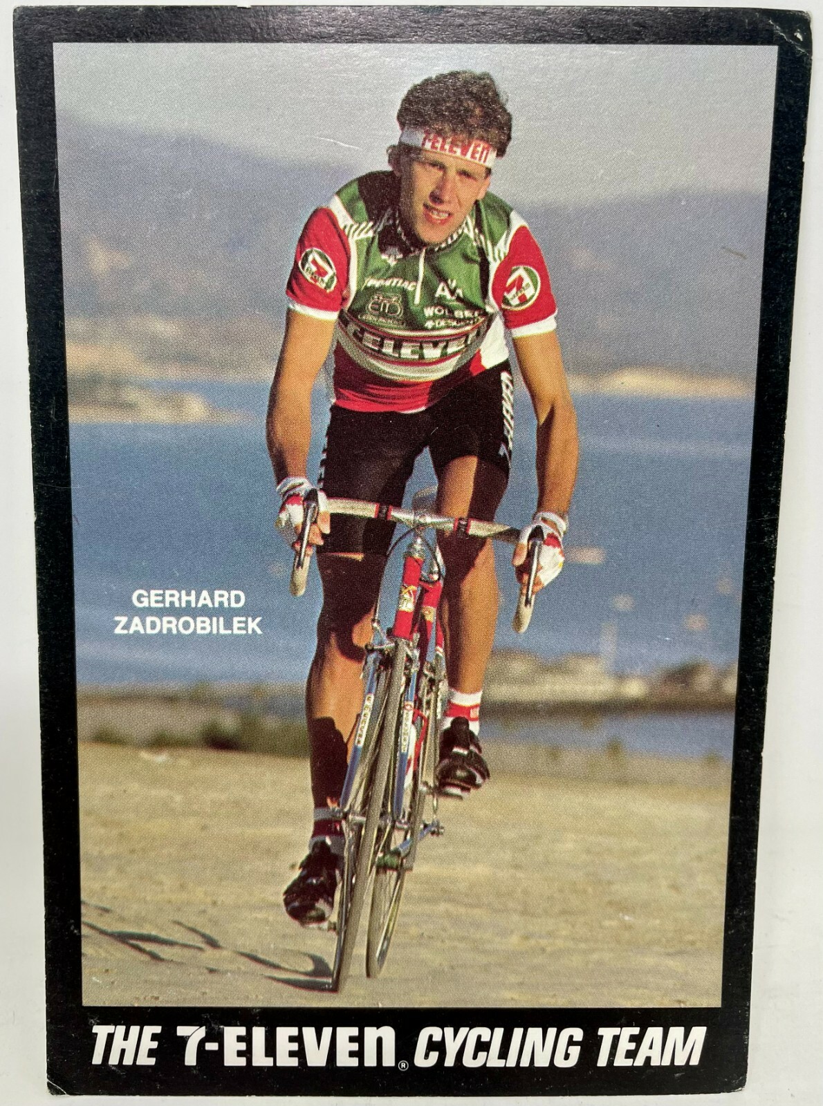 1989 7-Eleven Cycling Team Postcard - Gerhard Zadrobilek Post Card