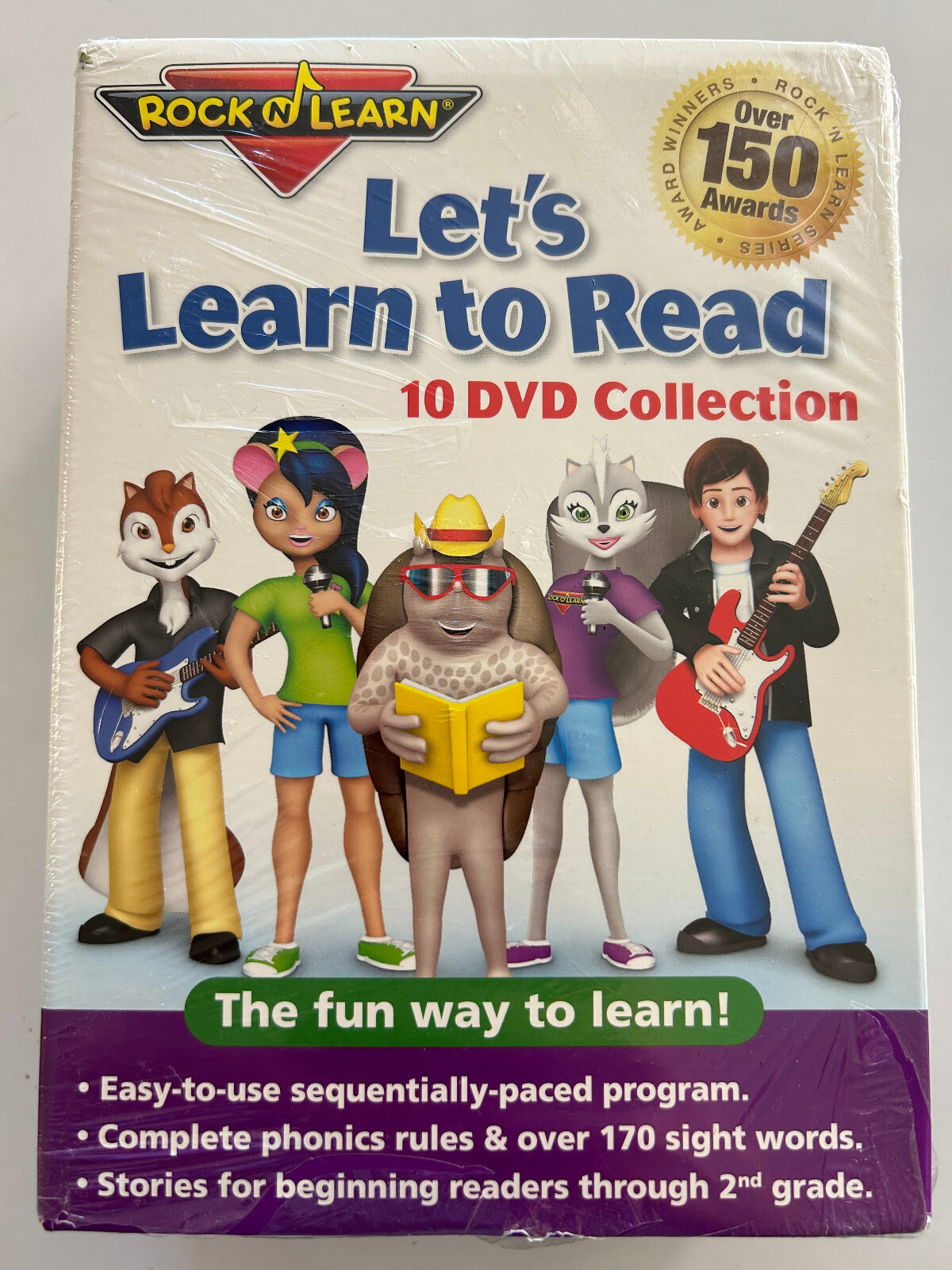 Let's Learn to Read - 10-DVD Collection - by Rock 'N Learn - NEW