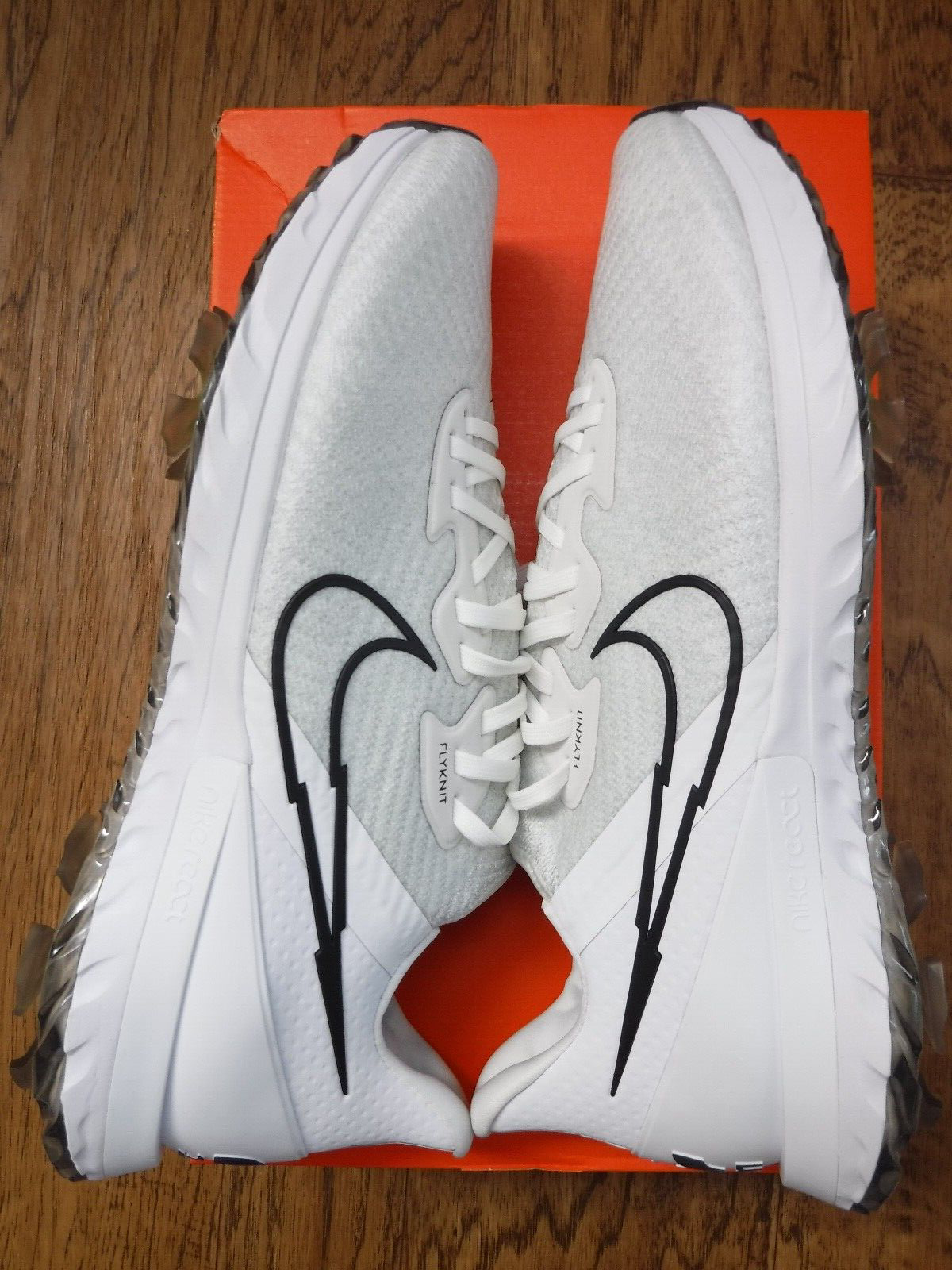 Nike Hex Zoom Air React Foam FlyKnit White/Black Platinum Golf