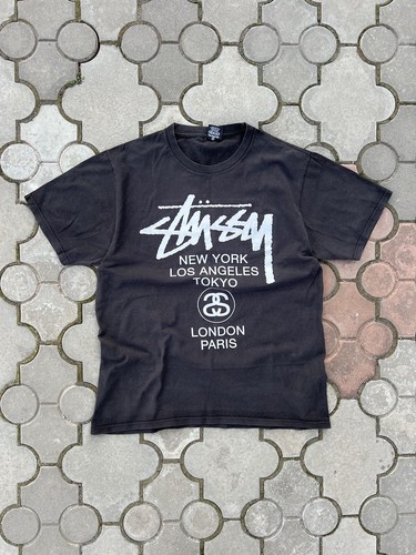 Stussy x DSM Shirt Medium World-Tour Black New-York Paris Tokyo