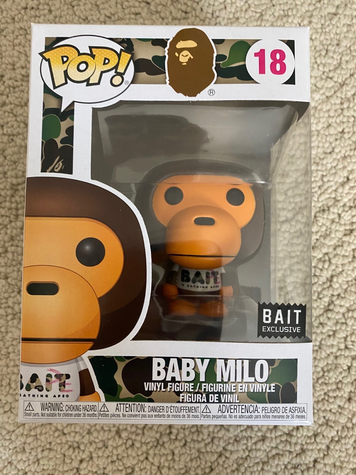 Bape Baby Milo X Bait X Funko Pop Figure *IN HAND* A Bathing Ape