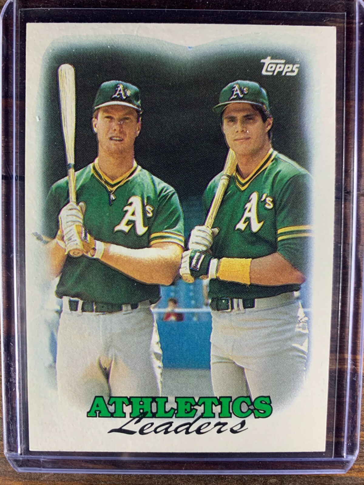 Mark McGwire Jose Canseco Baseball Card #759 Topps Athletics MLB