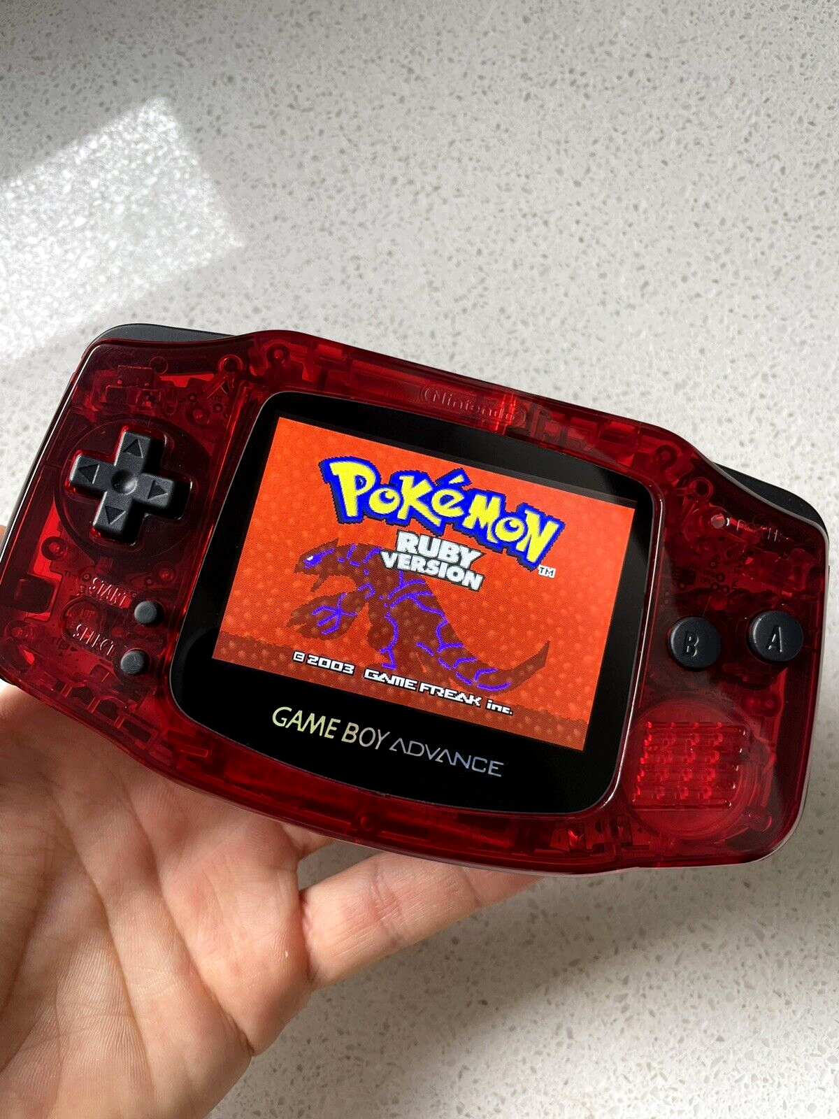 Nintendo Gameboy Advance GBA Game Boy AGB BACKLIT IPS Crystal