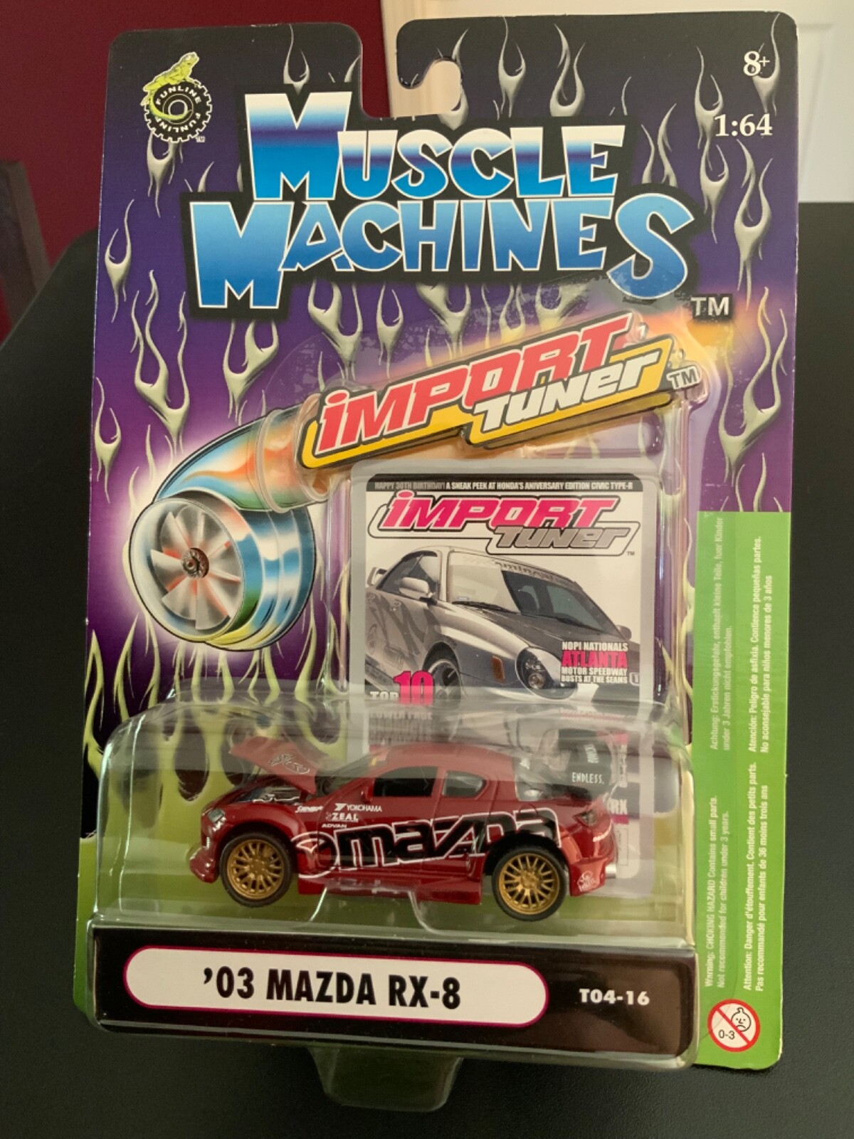 MUSCLE MACHINES IMPORT TUNER (1:64) - JDM 03 MAZDA RX-8 T04-16 | eBay