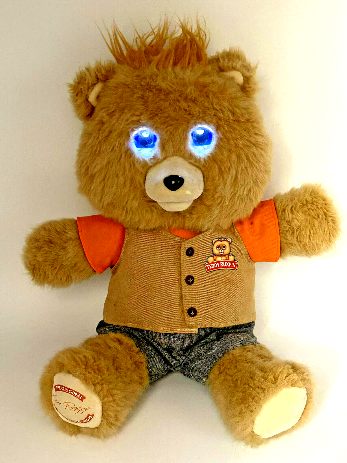 2017 Teddy Ruxpin Animated Storytime Magical Bear LED Blue Eyes