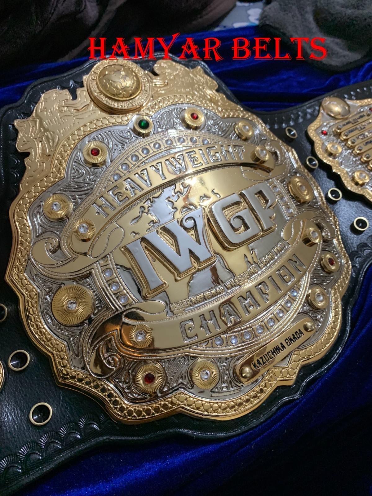 Iwgp V4 Heavyweight Championship Belt ,4mm Zinc, Dual Plated, 5