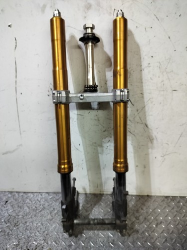 2005 2006 KAWASAKI ZX6R 636 OEM FRONT FORKS FRONT END W/ TRIPLE