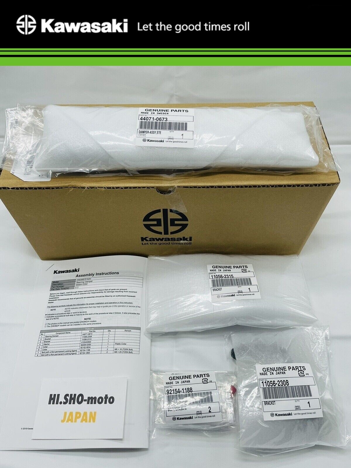 NEW 2013 - 2024 GENUINE KAWASAKI NINJA ZX-6R STEERING DAMPER 99994