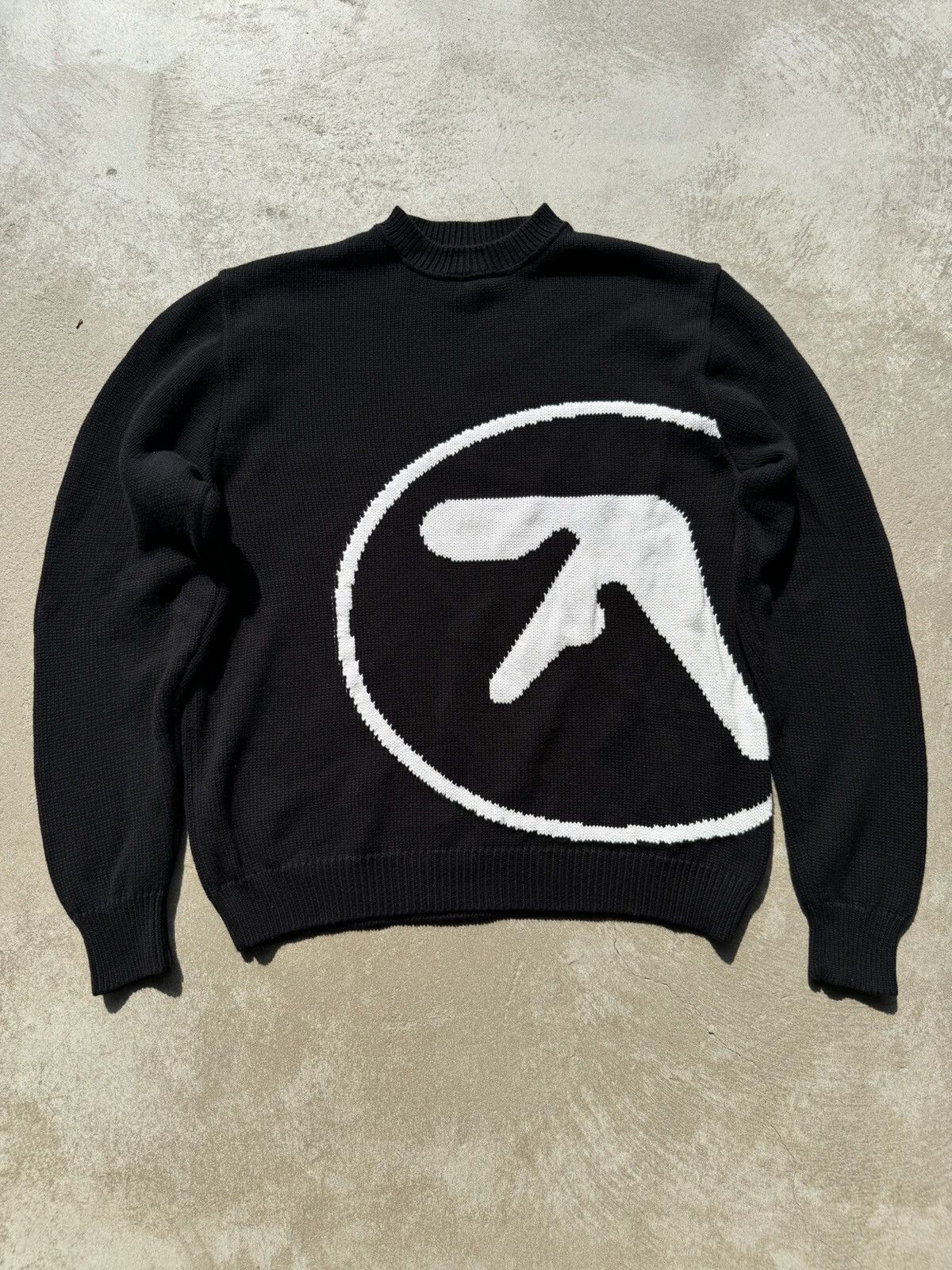 Y2K Aphex Twin Knit Logo Sweater | eBay
