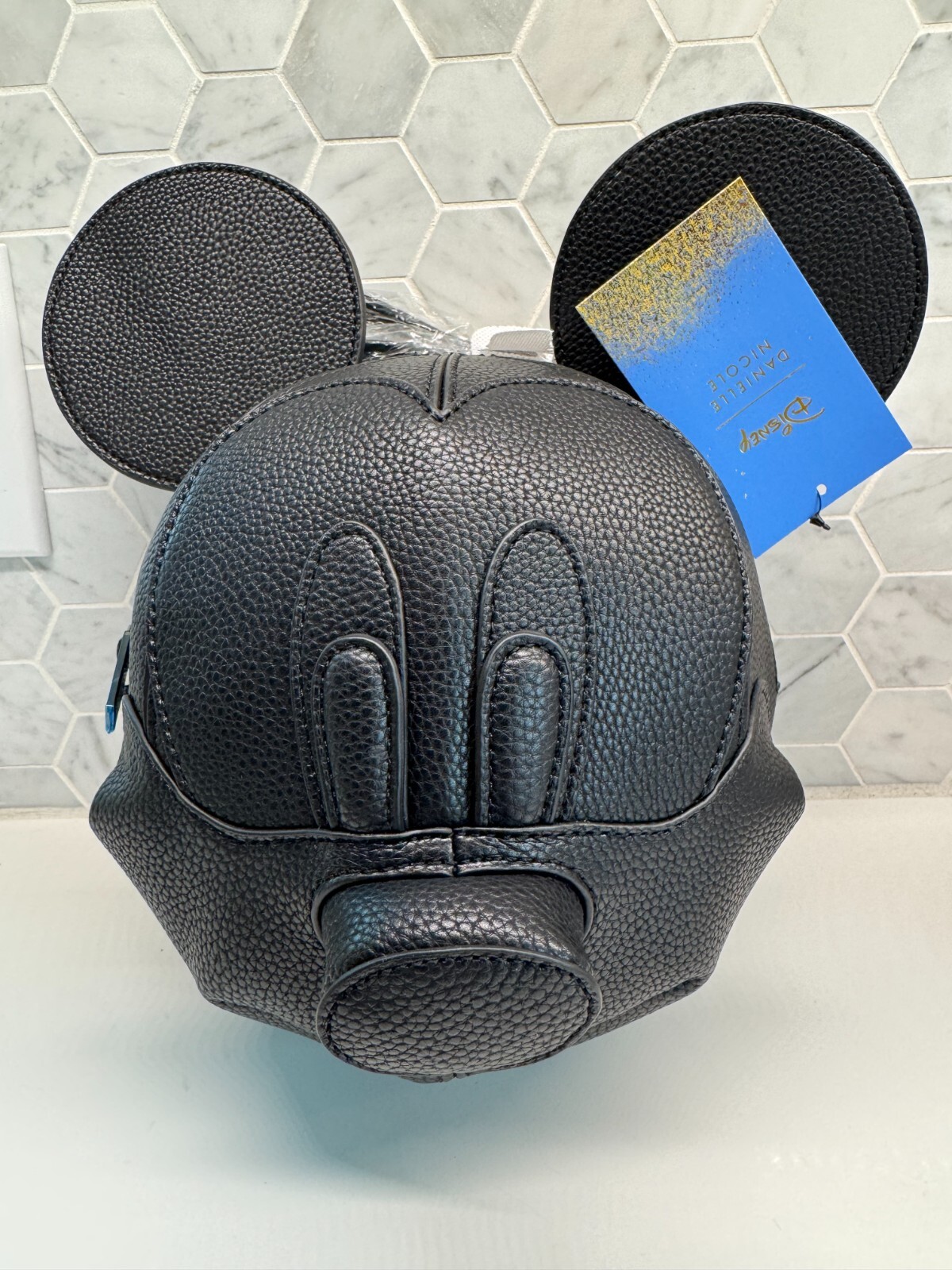 Disney Danielle Nicole Mickey Mouse Head Black 3D Crossbody Bag