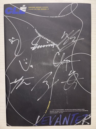 Stray Kids [Clé : LEVANTER] Autographed Signed Album STRAYKIDS