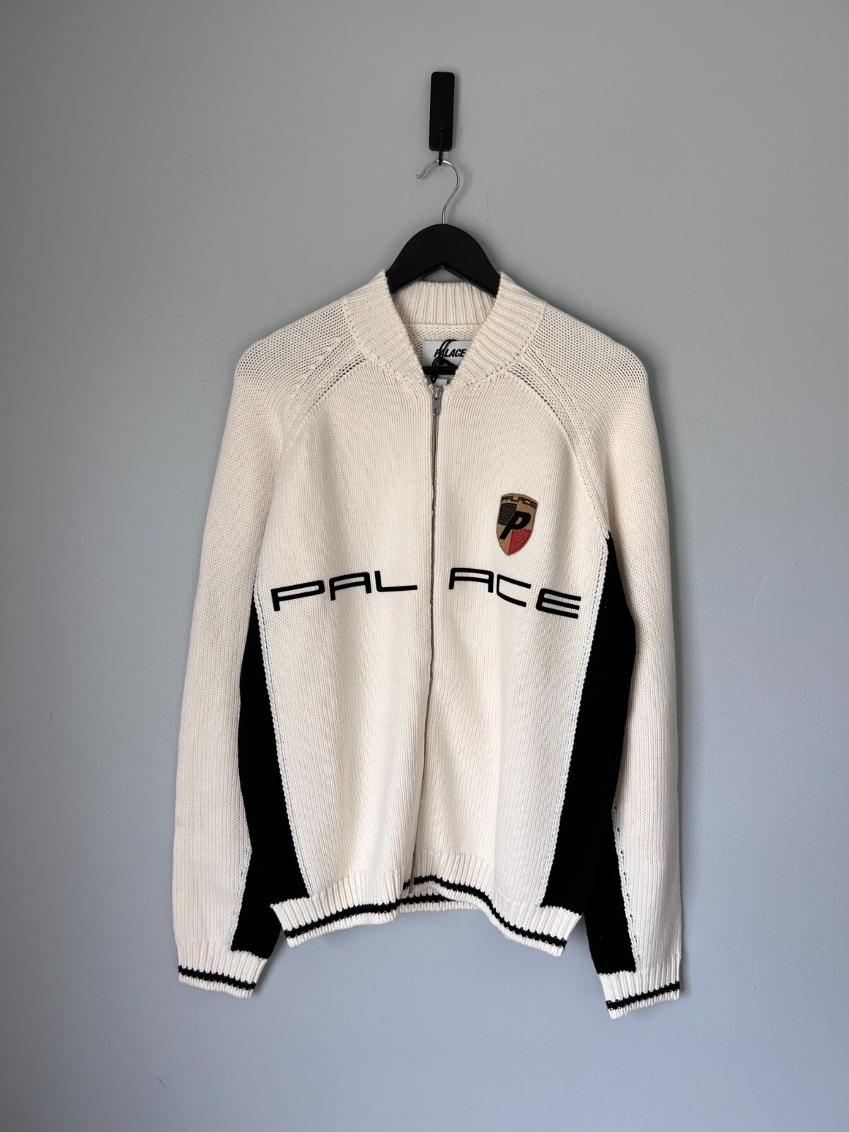 タグ付未使用品PALACE wool posh knit ブラック ポルシェロゴ