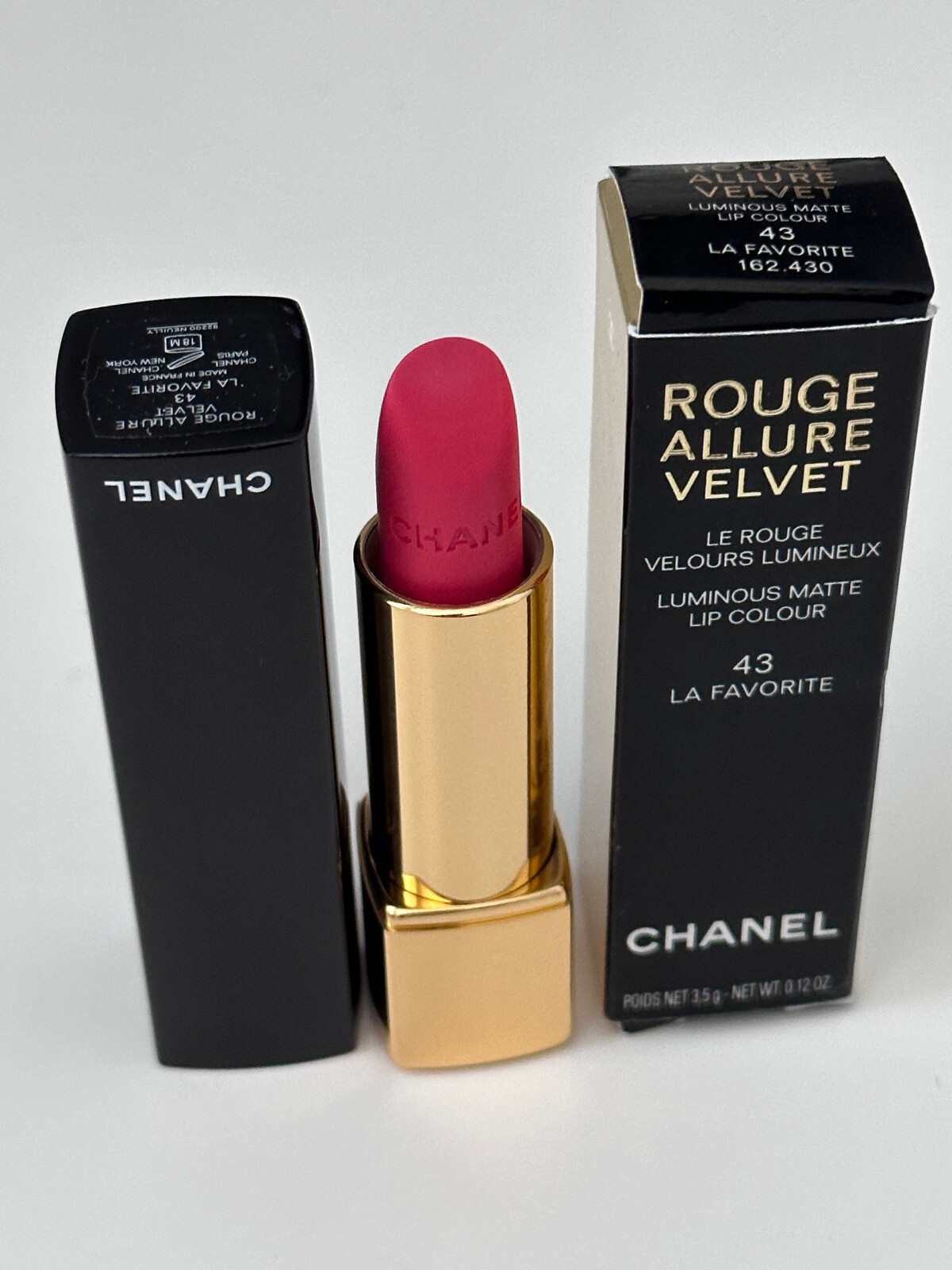 Chanel Rouge Allure Velvet Luminous Matte Lip Colour 43 LA