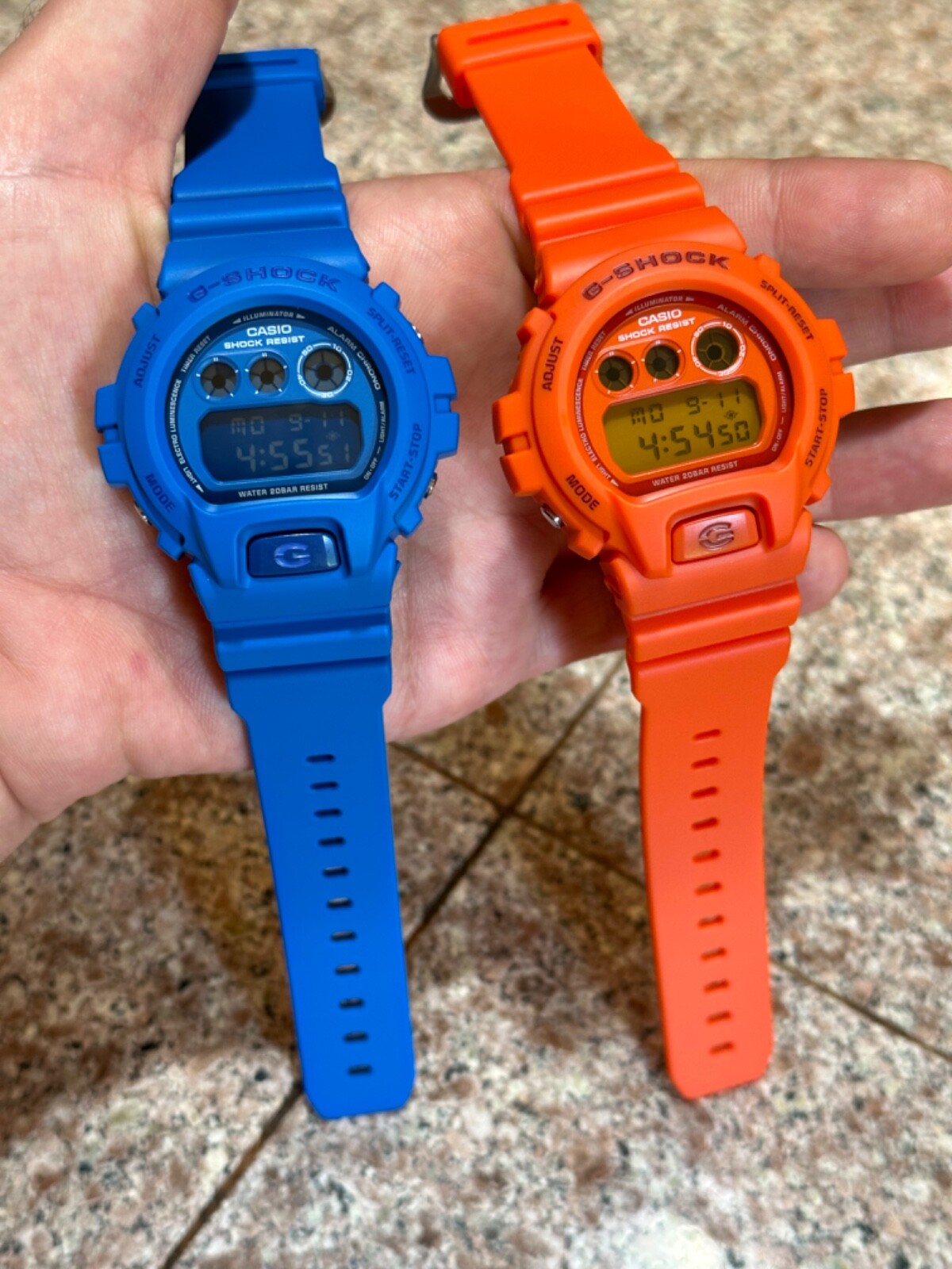 Casio G-Shock DW-6900MM-2 + DW6900MM-4 Combo SET Matte Blue