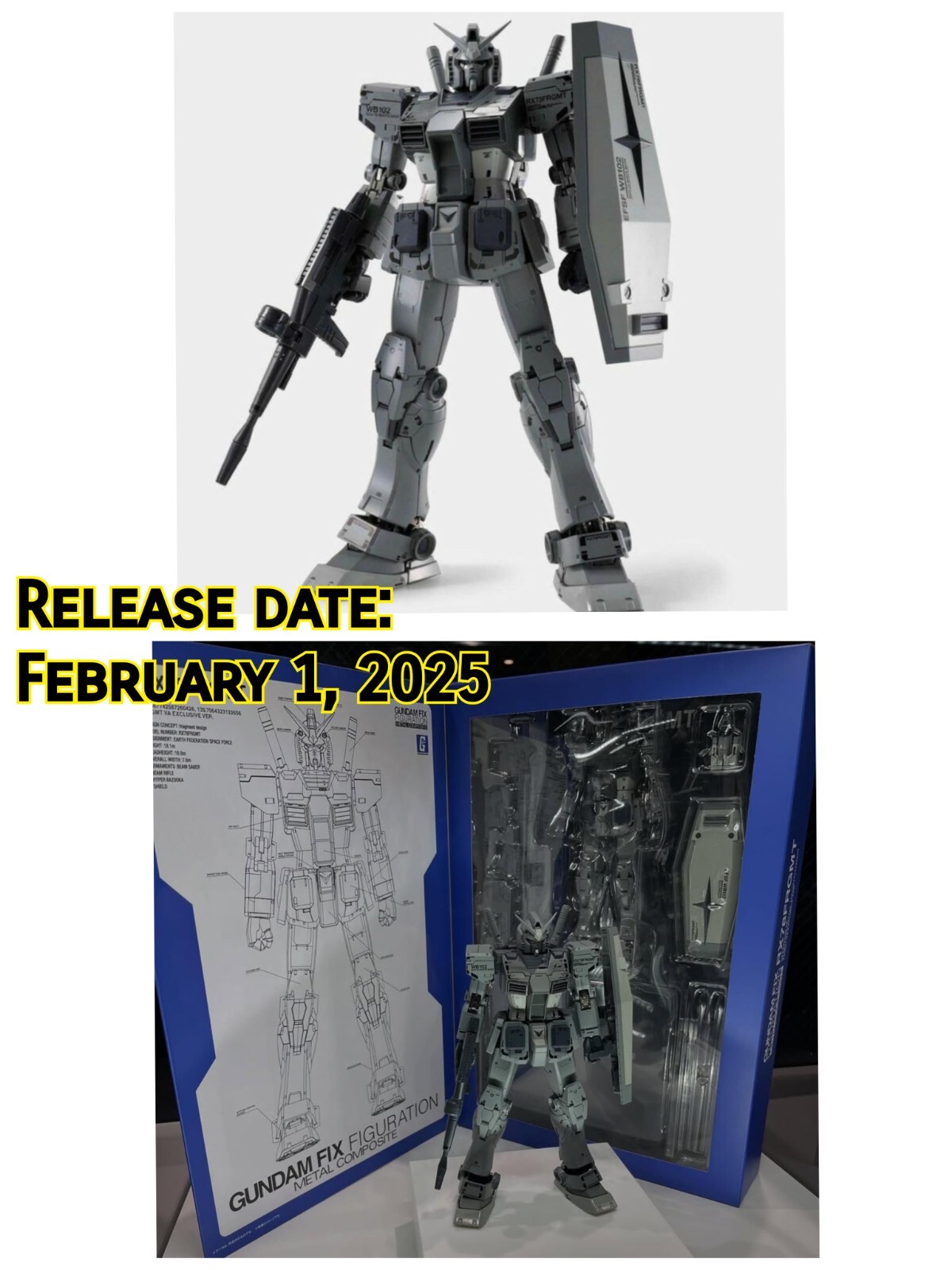 FIX FIGURATION METAL COMPOSITE RX78FRGMT GUNDAM Superalloy Limited