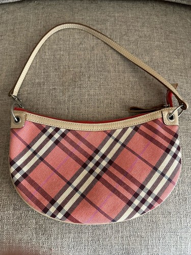 BURBERRY Blue Label Pink Nova Check Canvas/Leather Shoulder Bag | eBay