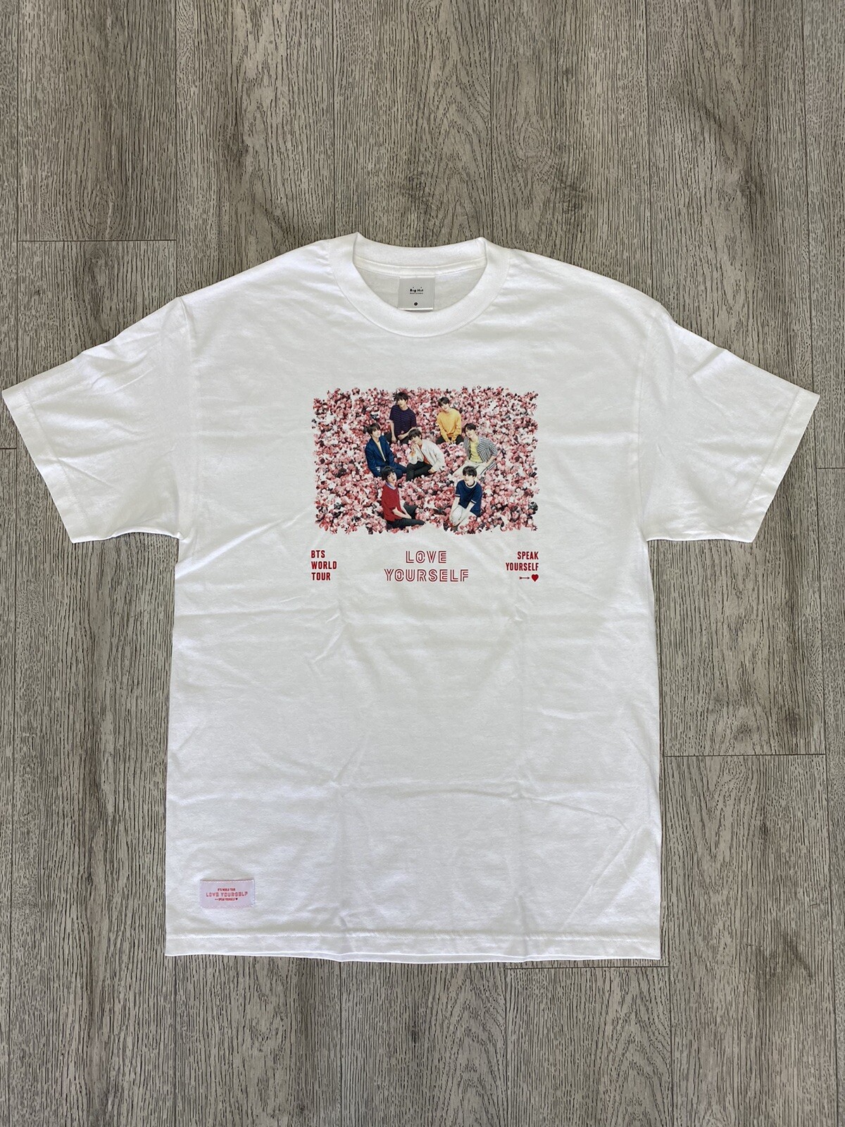BTS LOVE YOURSELF SPEAK YOURSELF WORLD TOUR MERCH T-SHIRT WHITE