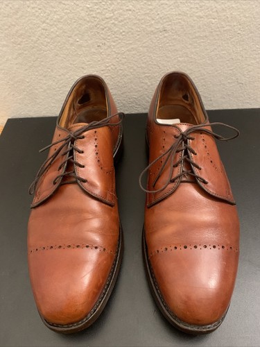 EUC Allen Edmonds Chili Brown TROY Blucher Dress Shoes Made In USA