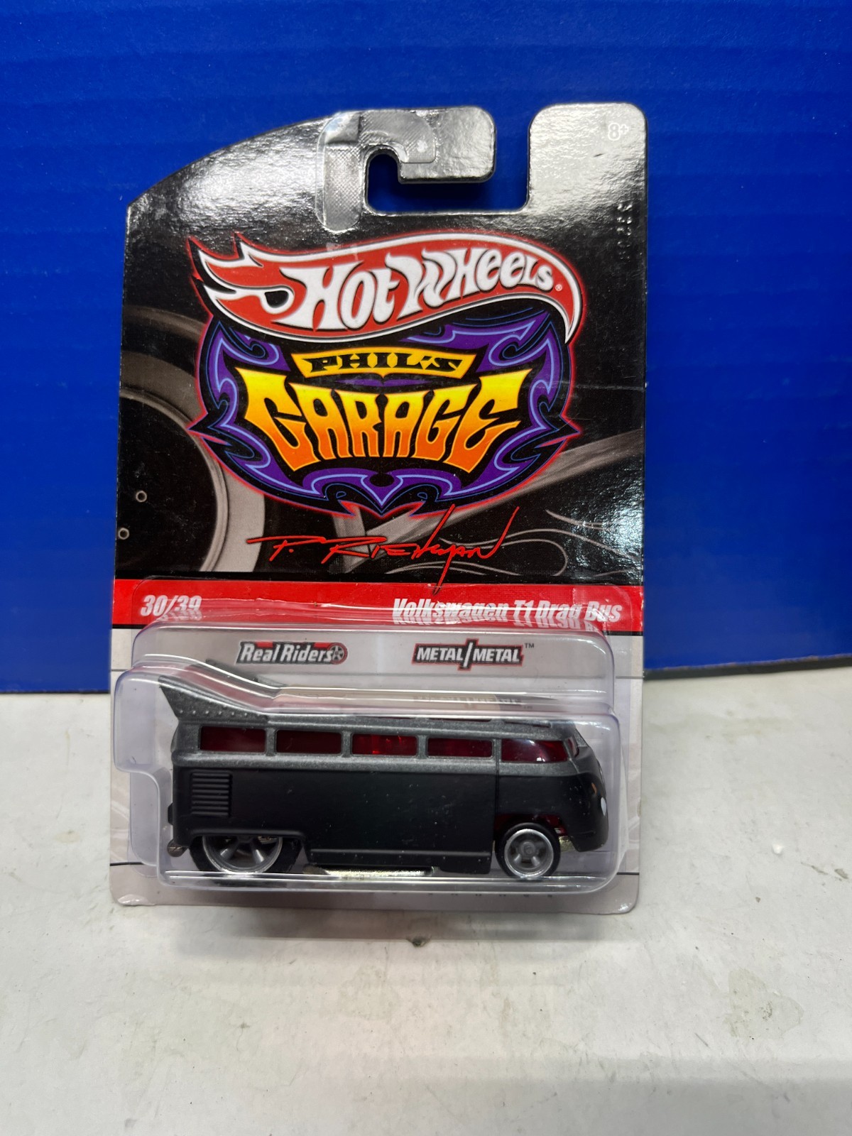1/64 HOT WHEELS PHIL'S GARAGE REAL RIDER 30/39 VOLKSWAGEN T1 DRAG