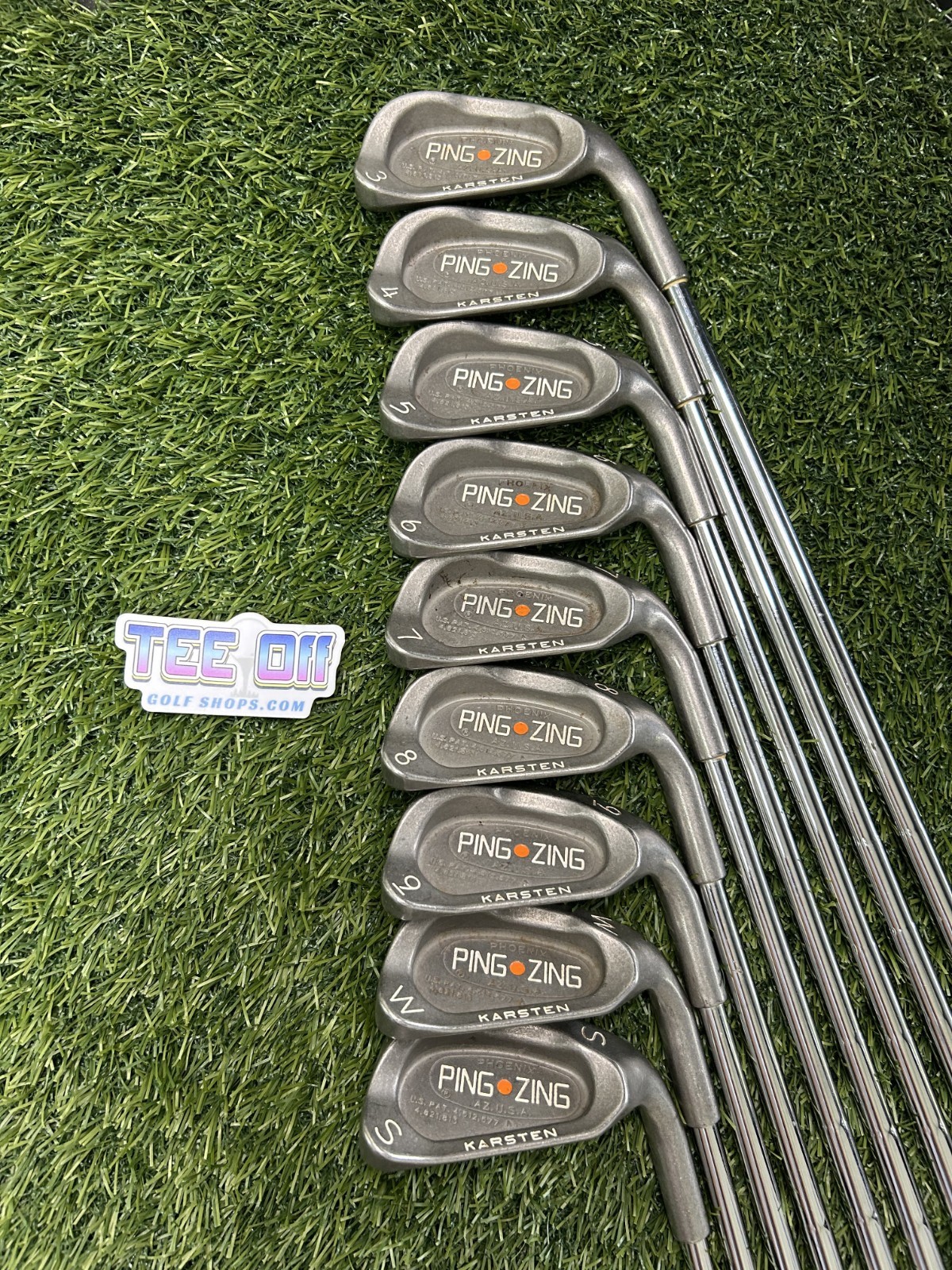 Ping Zing Karsten Orange Dot Irons Set 3-SW KT-M Stiff Flex